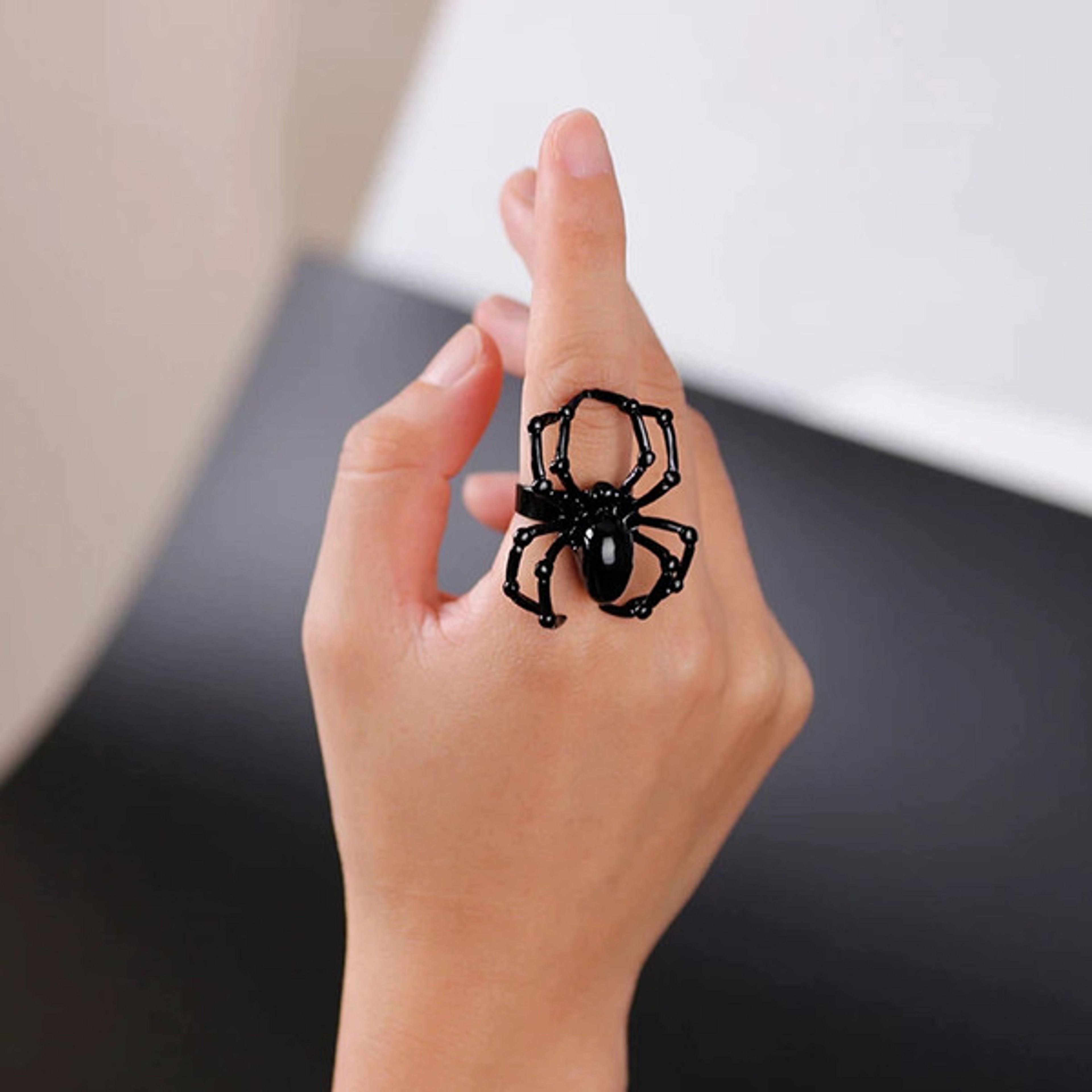 Creepy Halloween Spider Rings – view 2