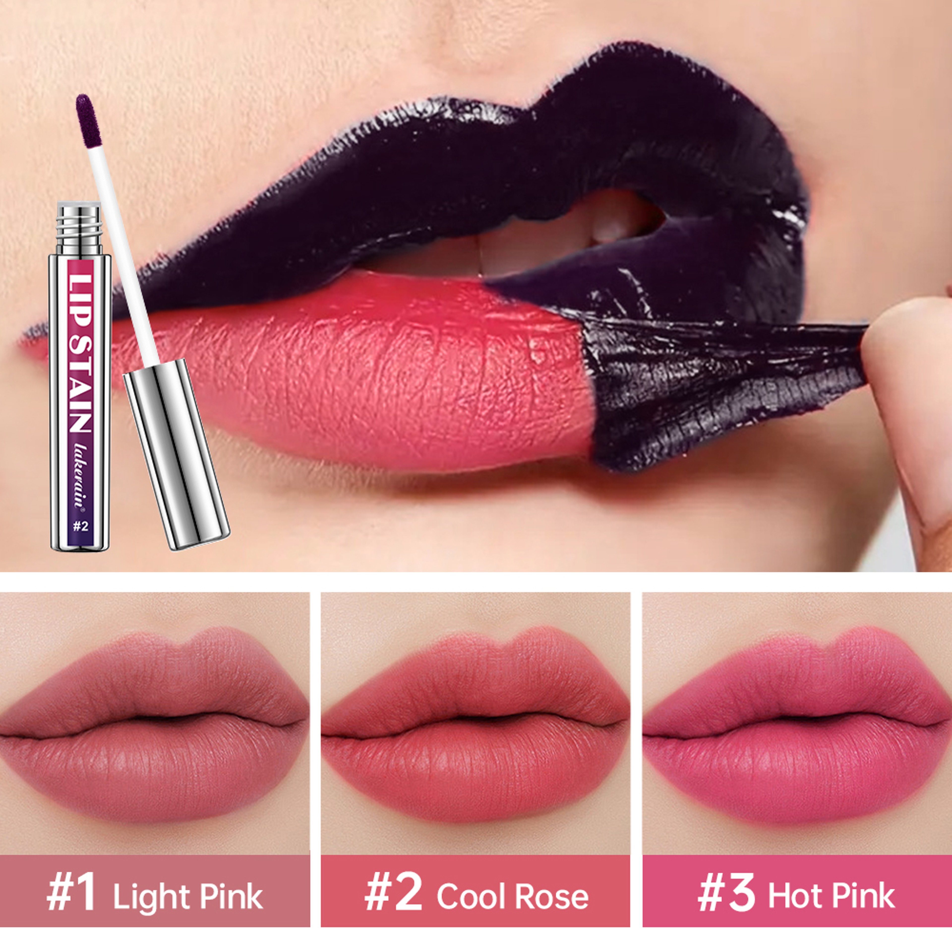 Peel Off Lip Stain Matte Lip Tint For Lips 24H Waterproof Liquid Lipstick Water Resistant Lip Color 1