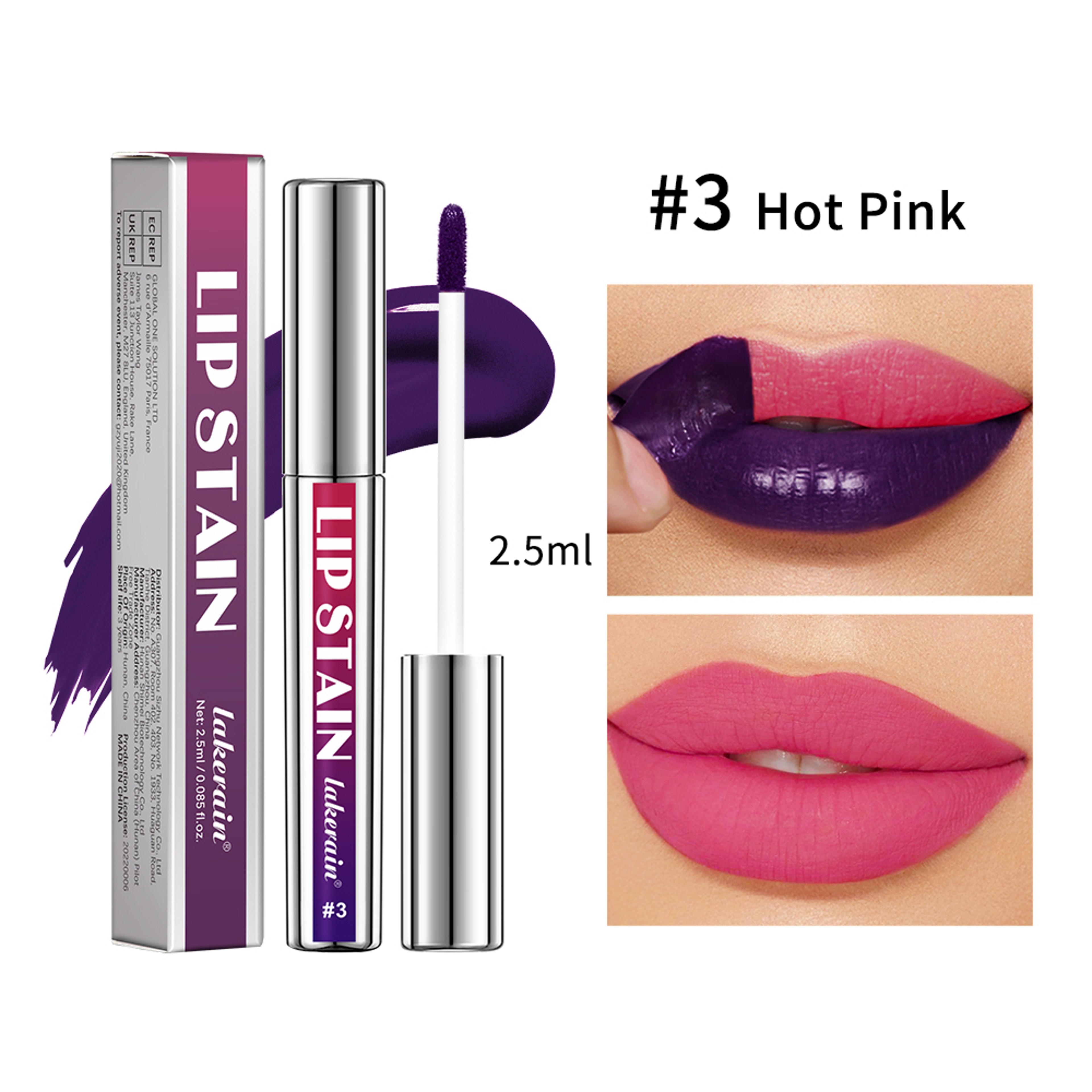 Peel Off Lip Stain Matte Lip Tint For Lips 24H Waterproof Liquid Lipstick Water Resistant Lip Color 8