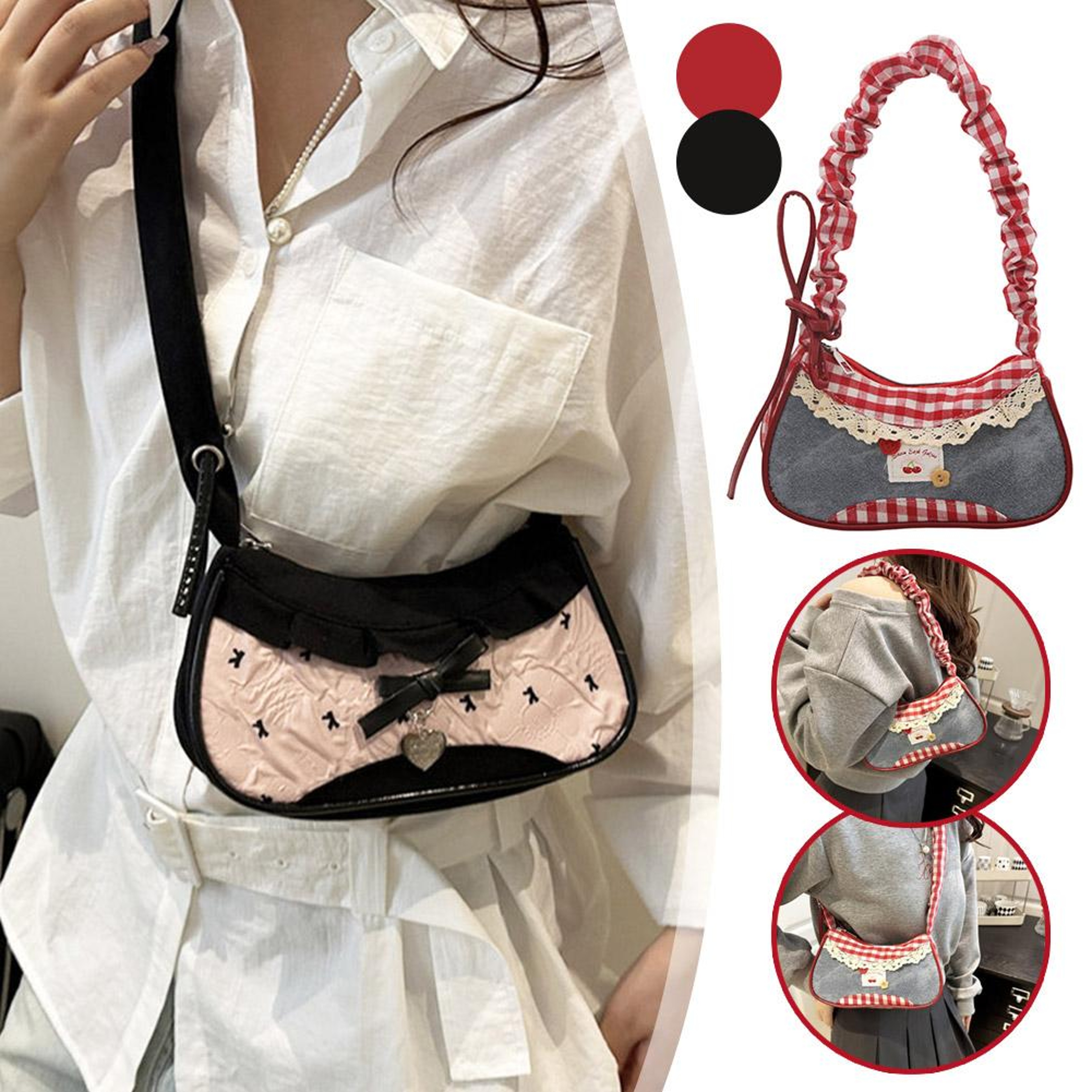 Korean Grid Mini Handbag – view 2