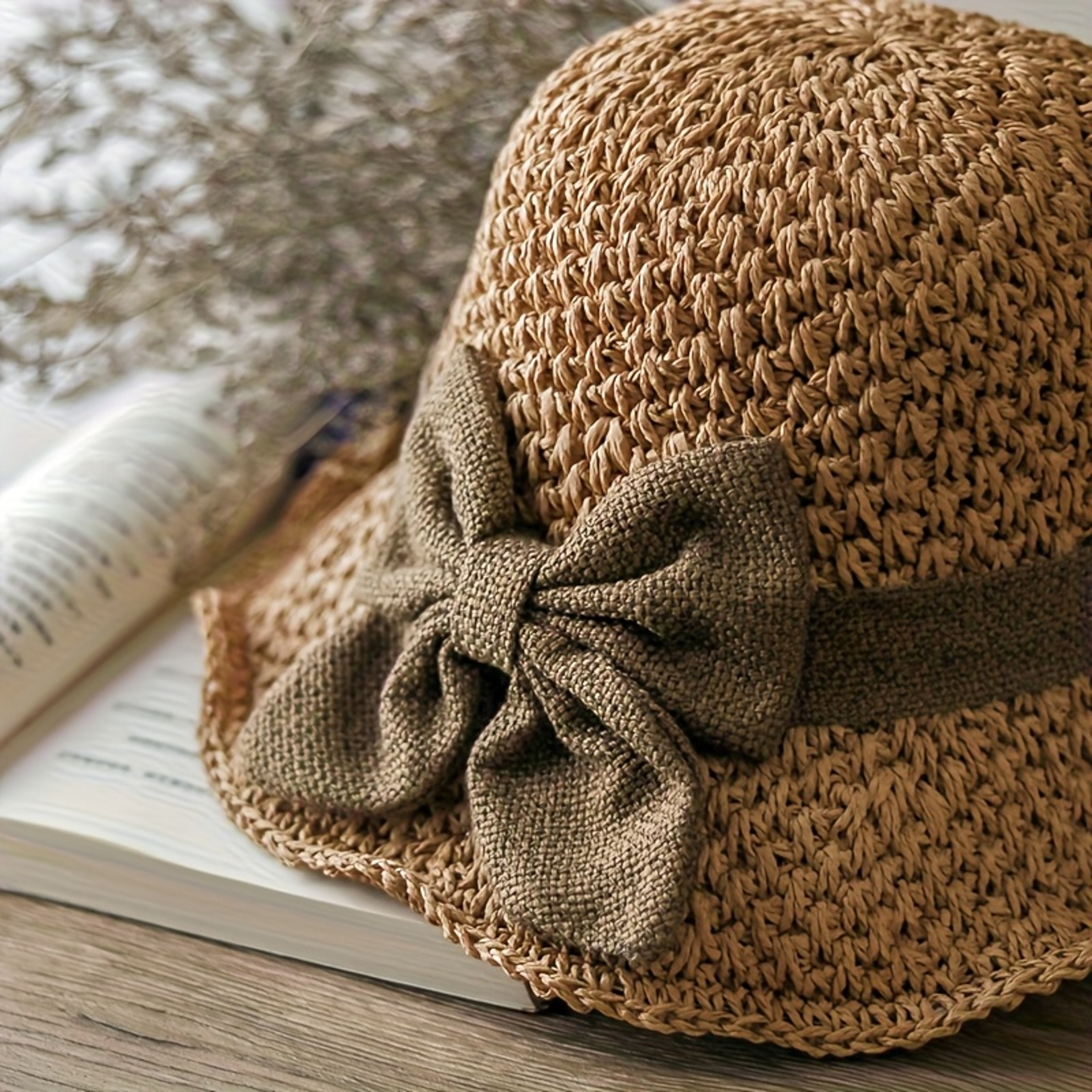 French Style Straw Sun Hat – view 4