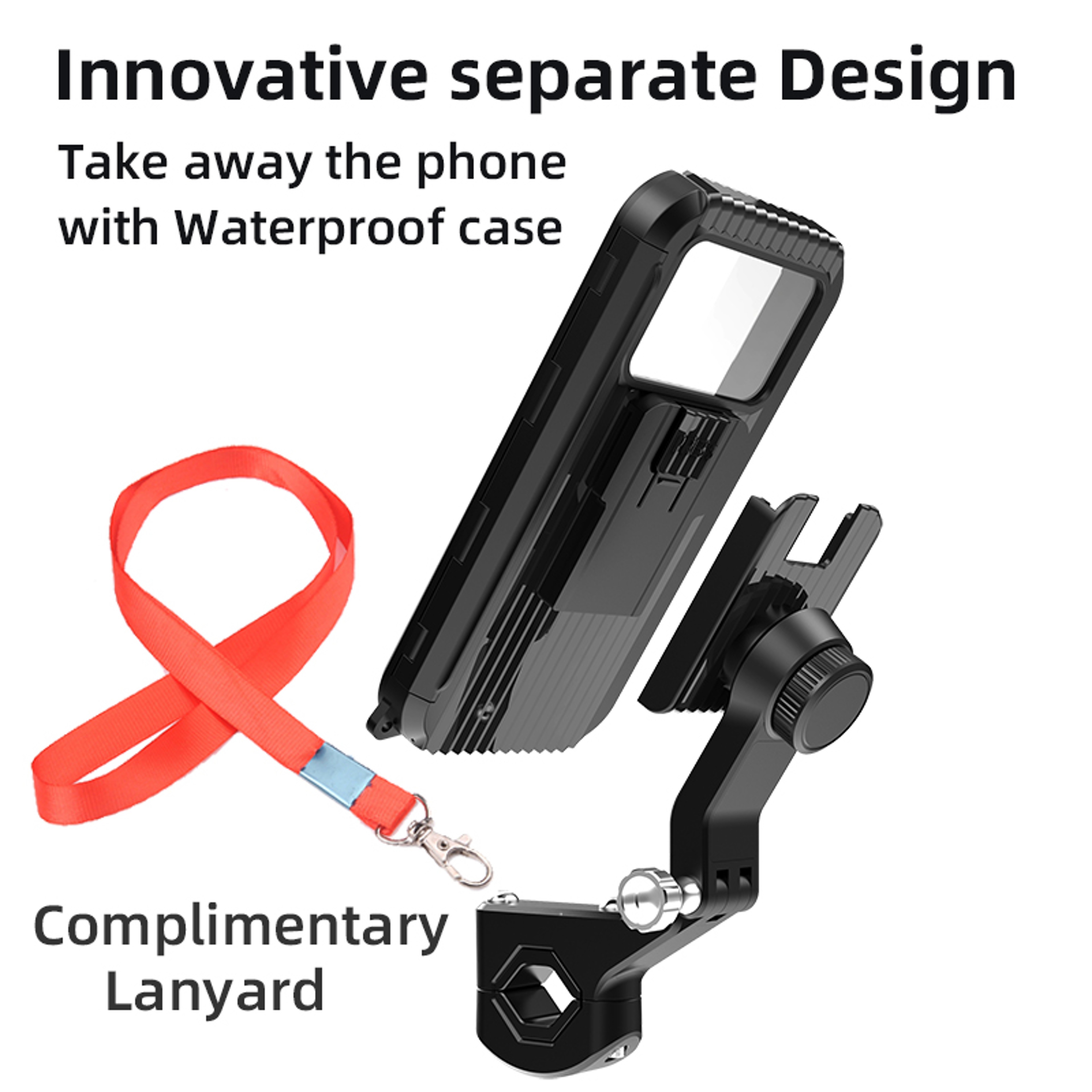 Universal Bicycle GPS, Waterproof Motorcycle Bike Mobile Phone Holder, Adjustable Swivel Motorcycle Cellphone Holder – view 6