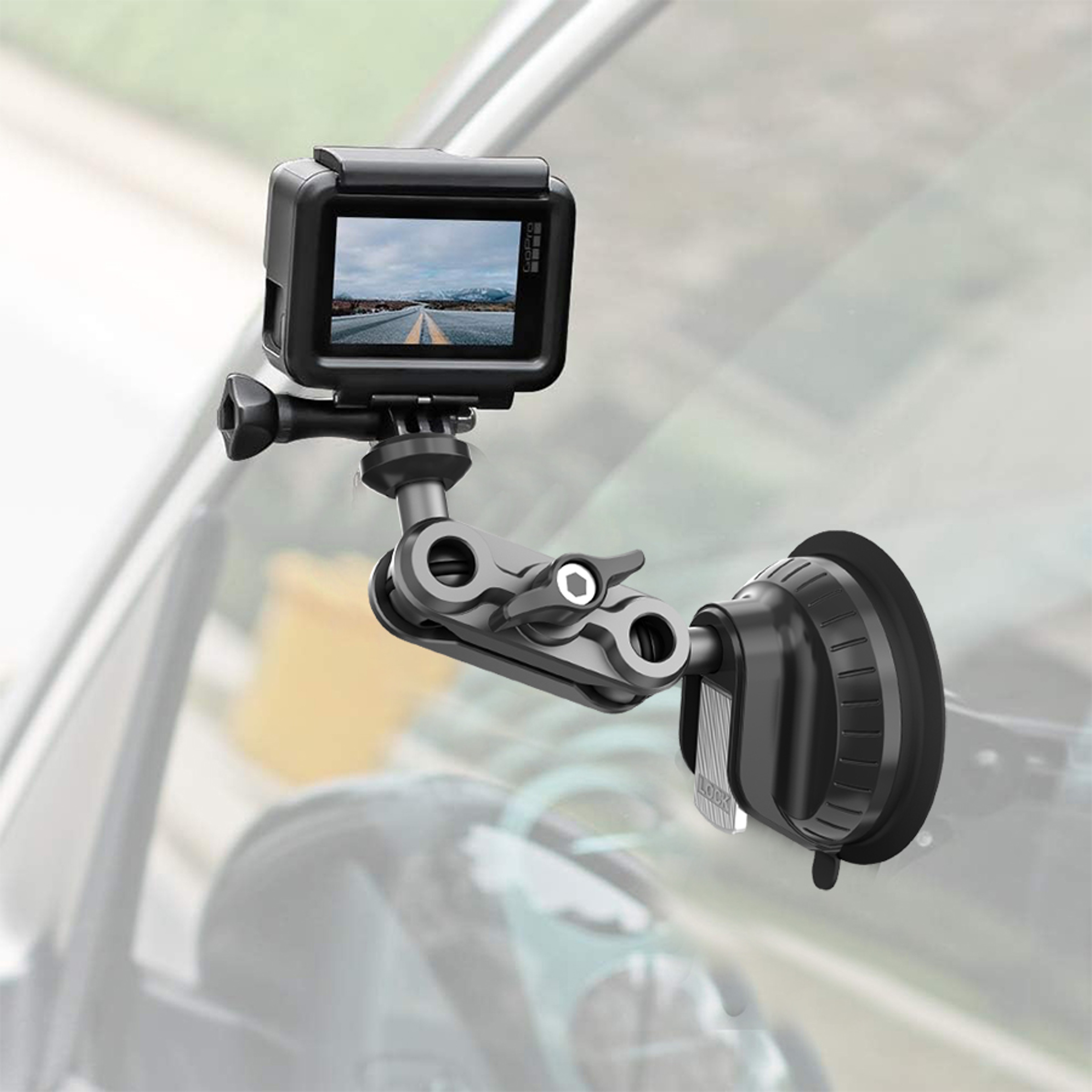 Dashboard Quickrelease Holder Powerful Suction Cup Car Mount For Insta 5