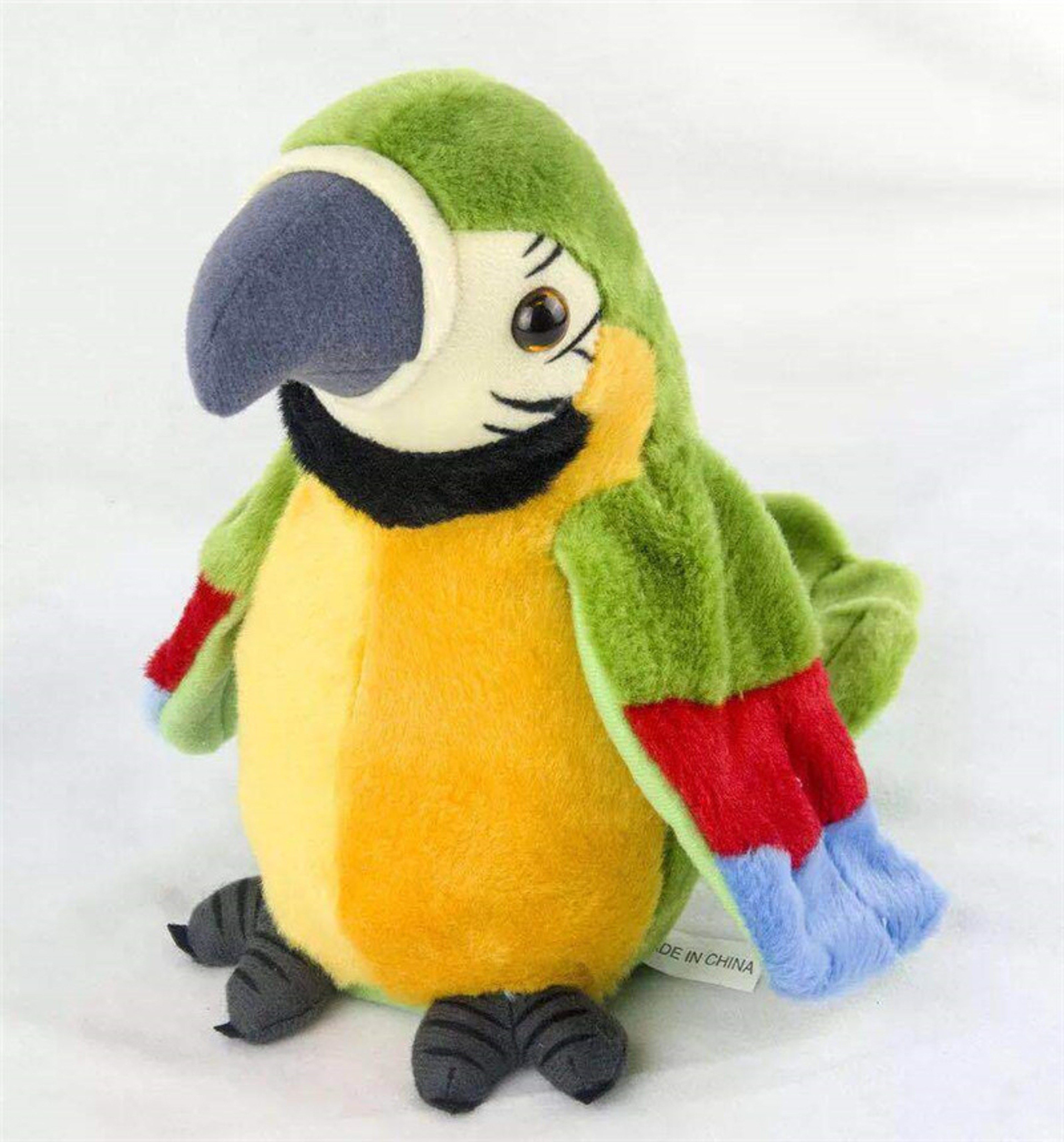 Talking Parrot Plush Toy Electronic Speaking Parrot Doll Cute Stuffed Animal Gift For Kids 6