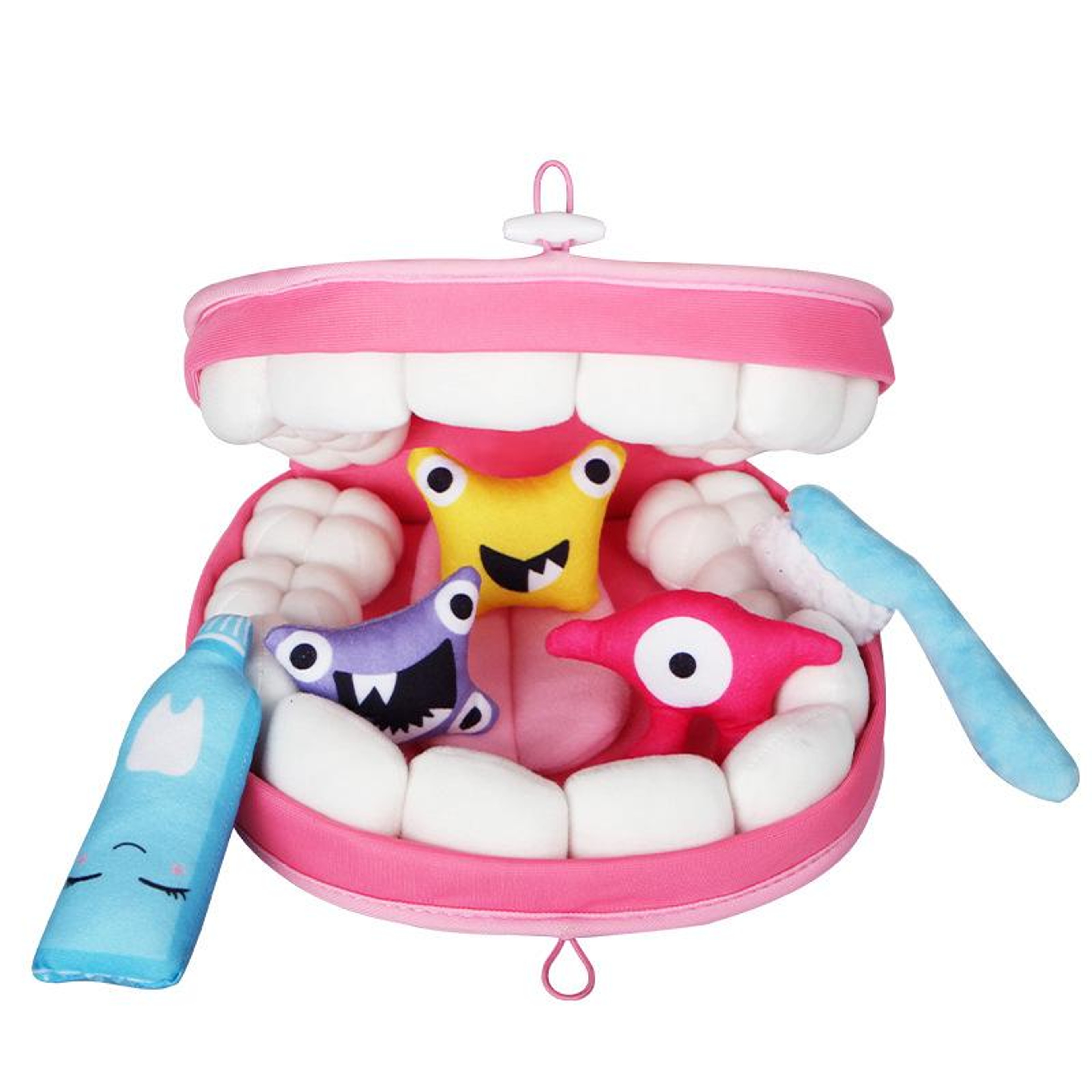 Plush Toy Tooth Model Set for Young Children, Cartoon Toothbrush, Learning to Brush Teeth Game – view 6