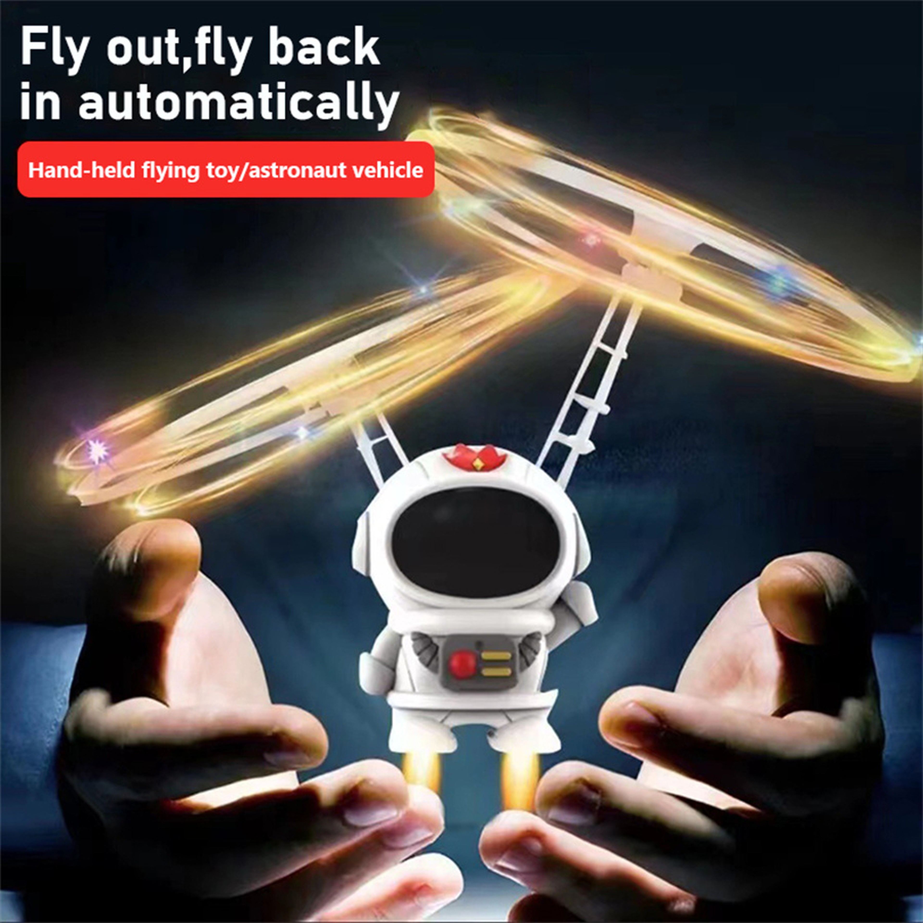 Colorful Night Light Helicopter Luminous Mini Induction Flying Toy USB Charging Robot Gift 0