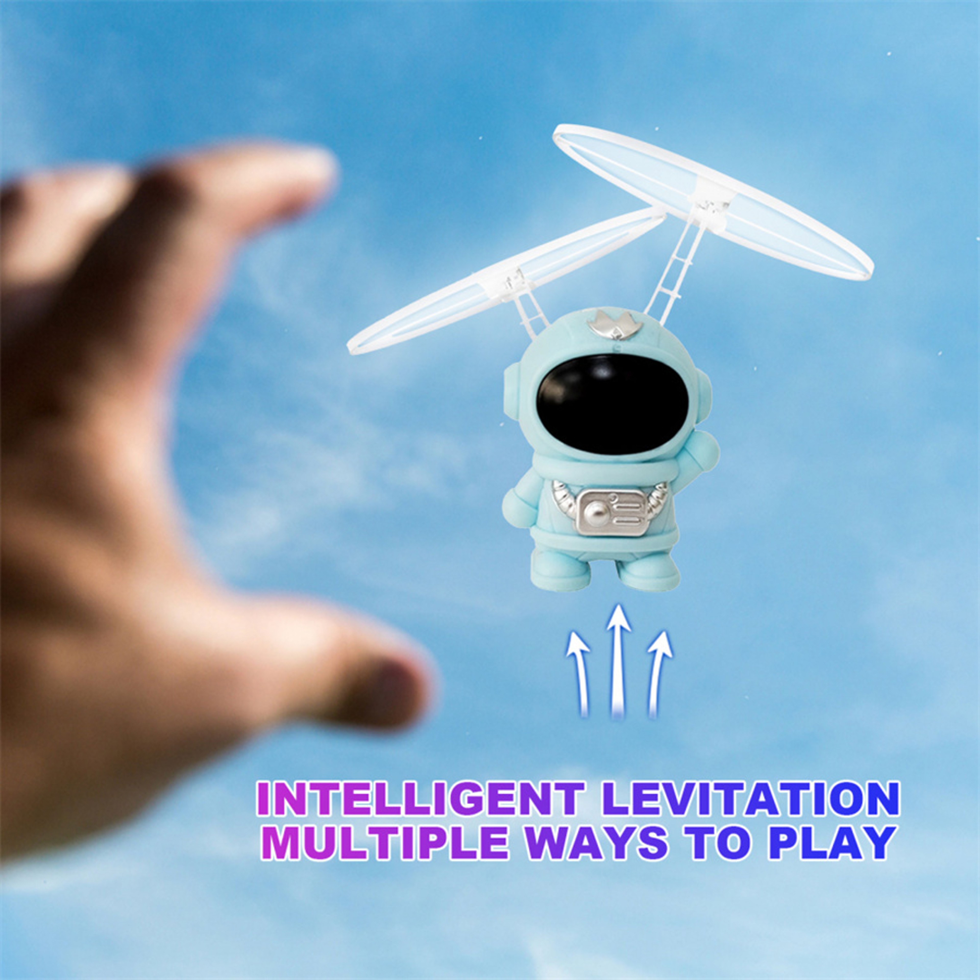 Colorful Night Light Helicopter Luminous Mini Induction Flying Toy USB Charging Robot Gift 7