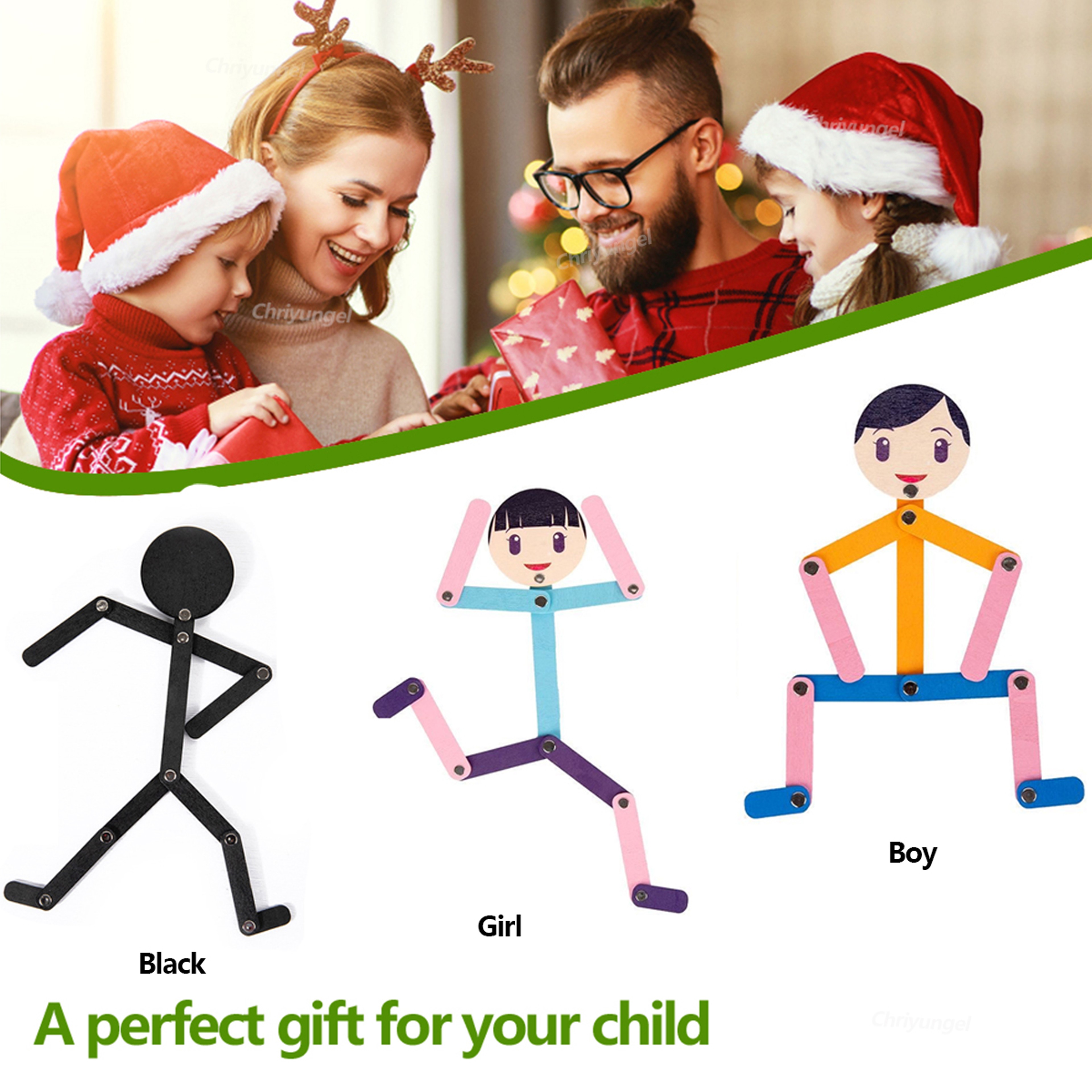 Wooden Early Learning Toy DIY Puzzle Montessori Childrens Toys Educational Game For Babies 3
