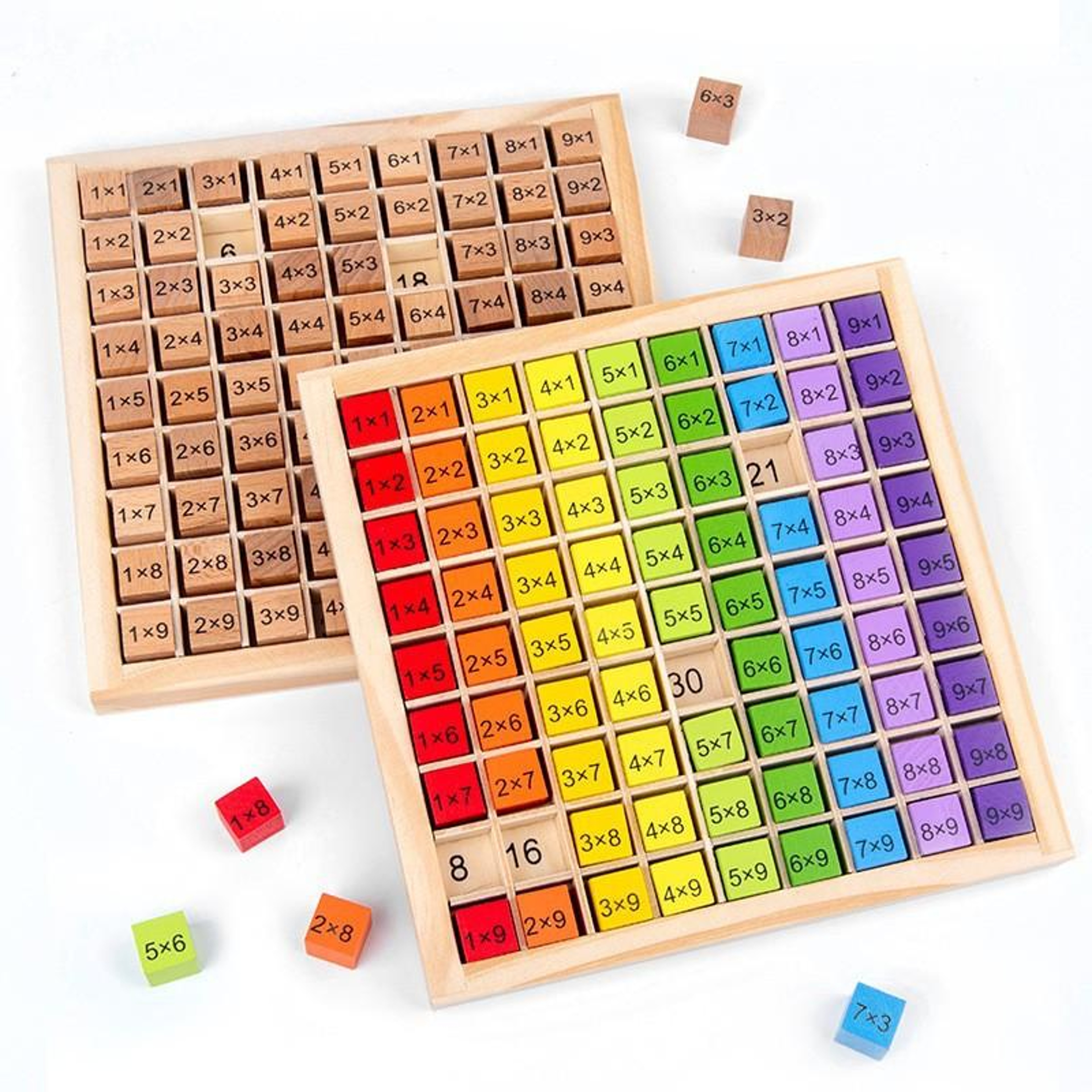 Montessori Number Blocks For Kids Early Learning Toys Color Cognition Letters Shape Preschool Educa 1