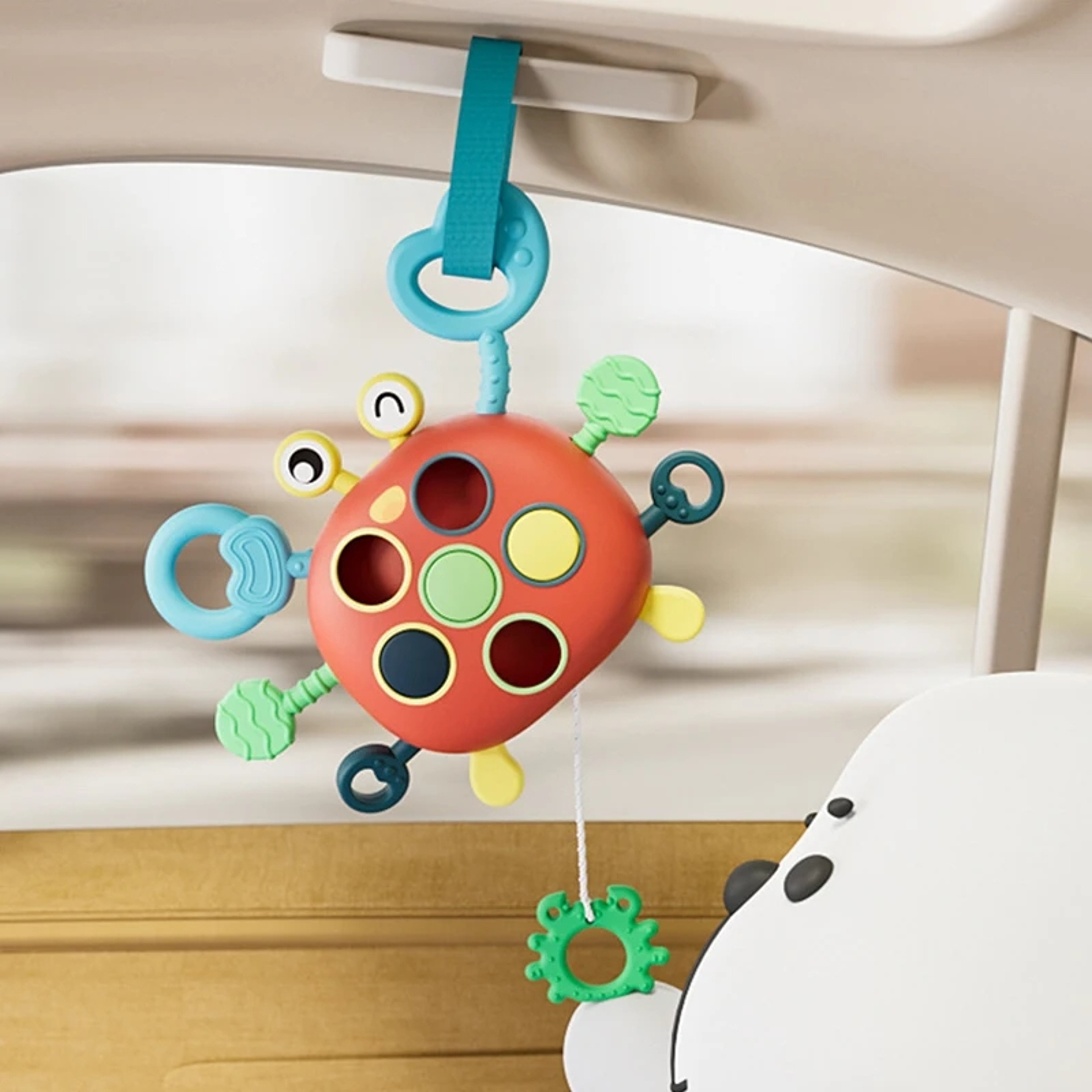 Silicone Activity Development Kids Educational Gifts Montessori Toddler Pull Toy Sensory Toys 3