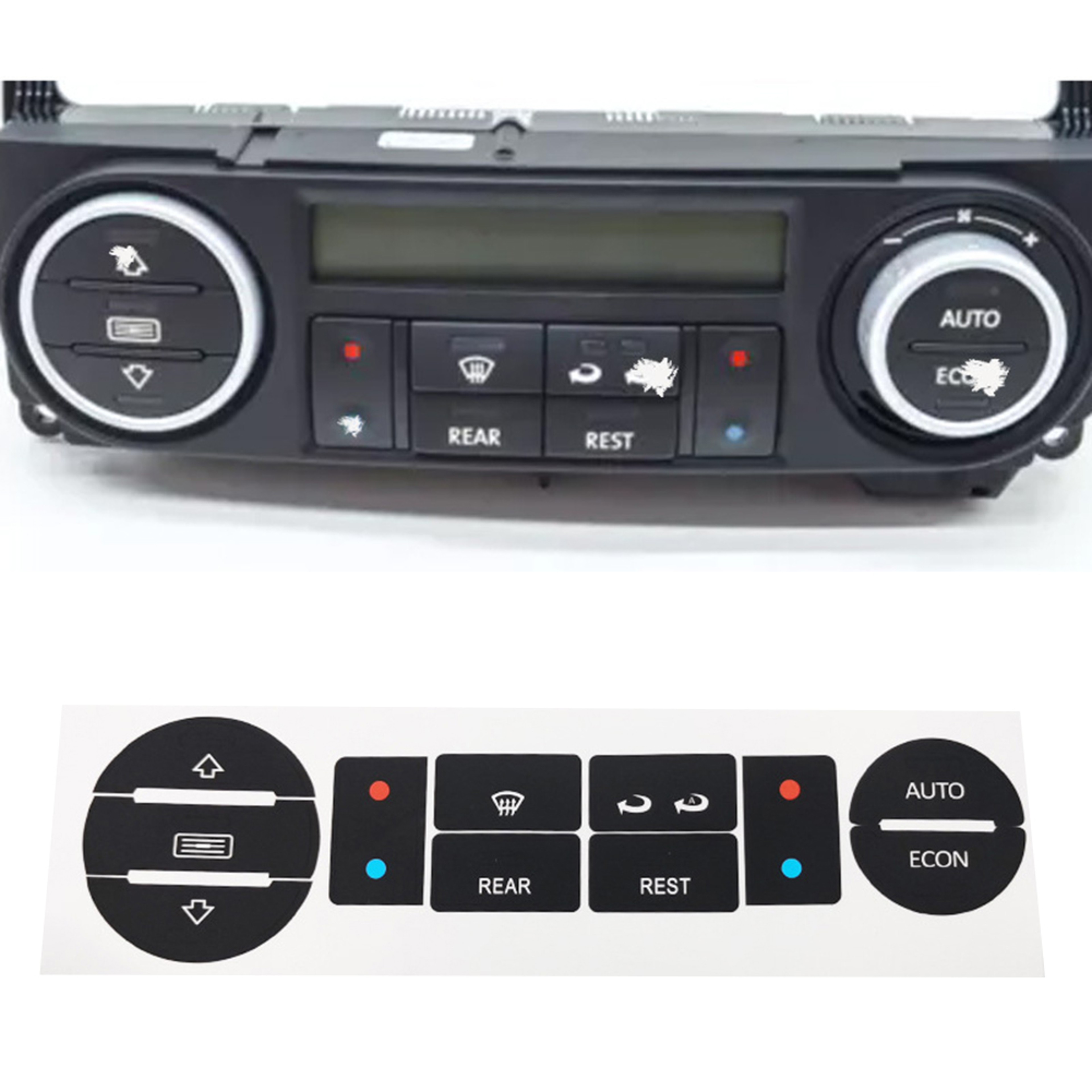 Clima Worn Knob Switch Accessories, Car Air Conditioner Switch Button Repair Sticker – view 1