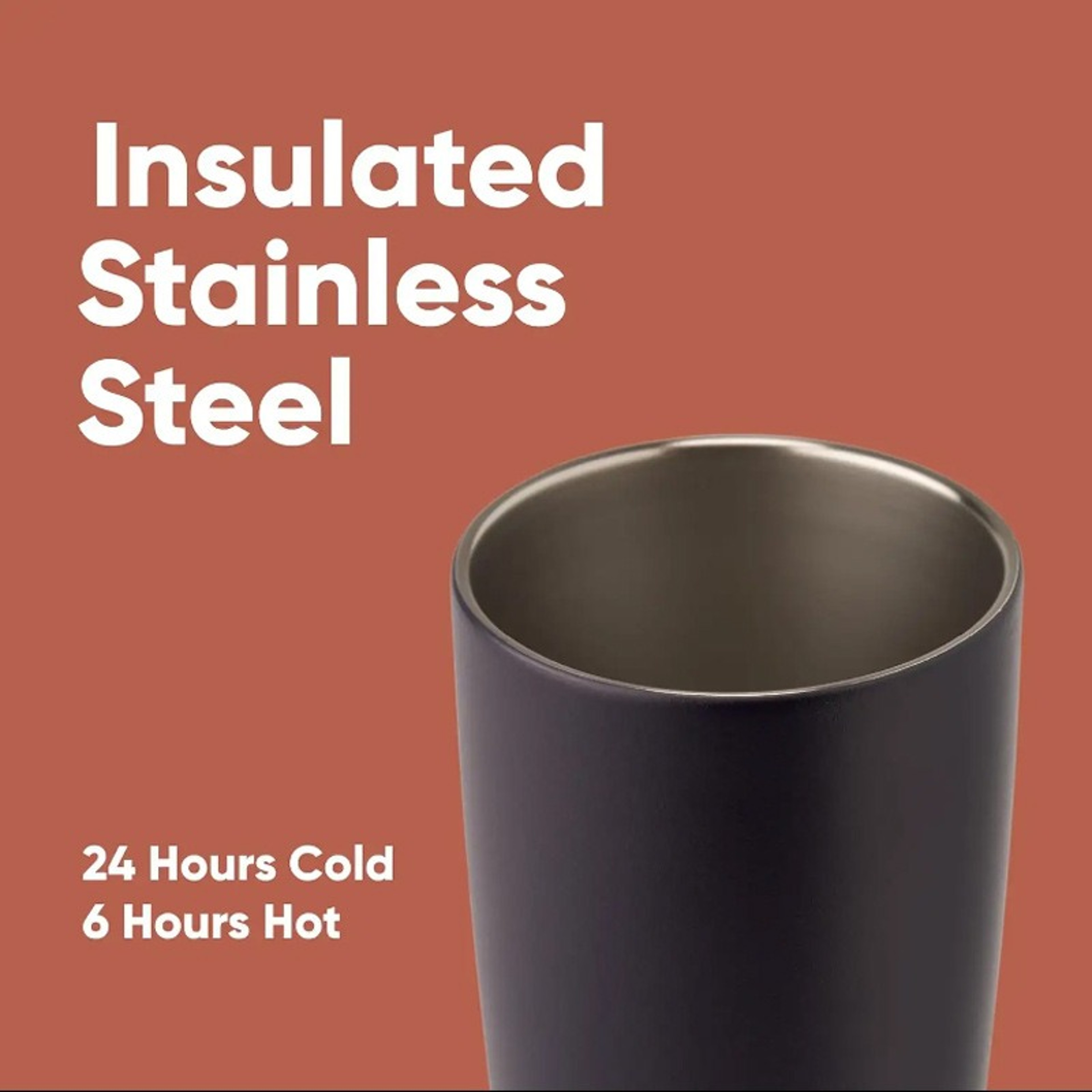 Portable Stainless Steel Vacuum Cup Simple Fashion Coffee Mug Outdoor Sports Cup For Men  Women Cou 1