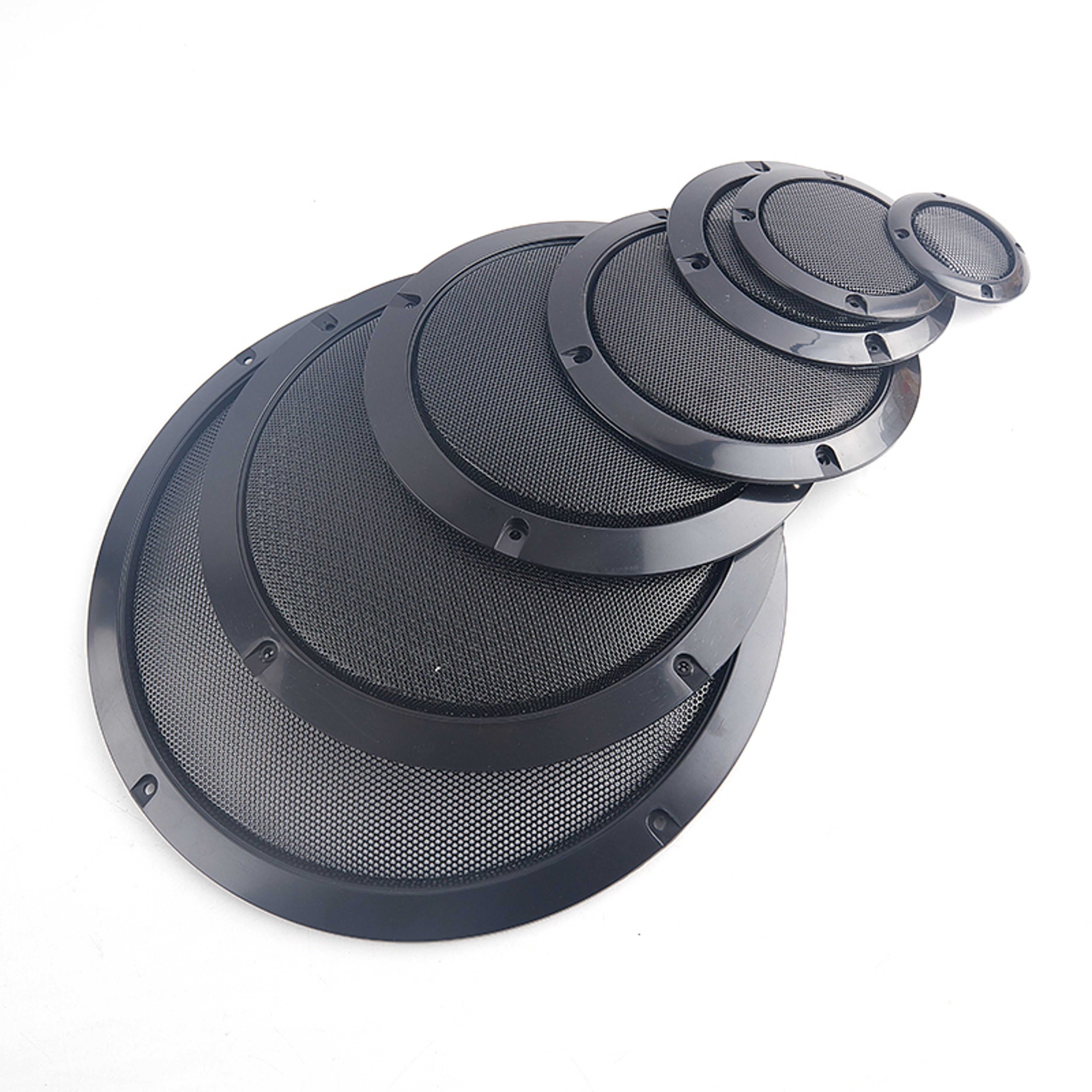 Speaker Mesh Grille Cover For Car And Home HighGrade Plastic Frame With Metal Iron Wire Enclosure 0