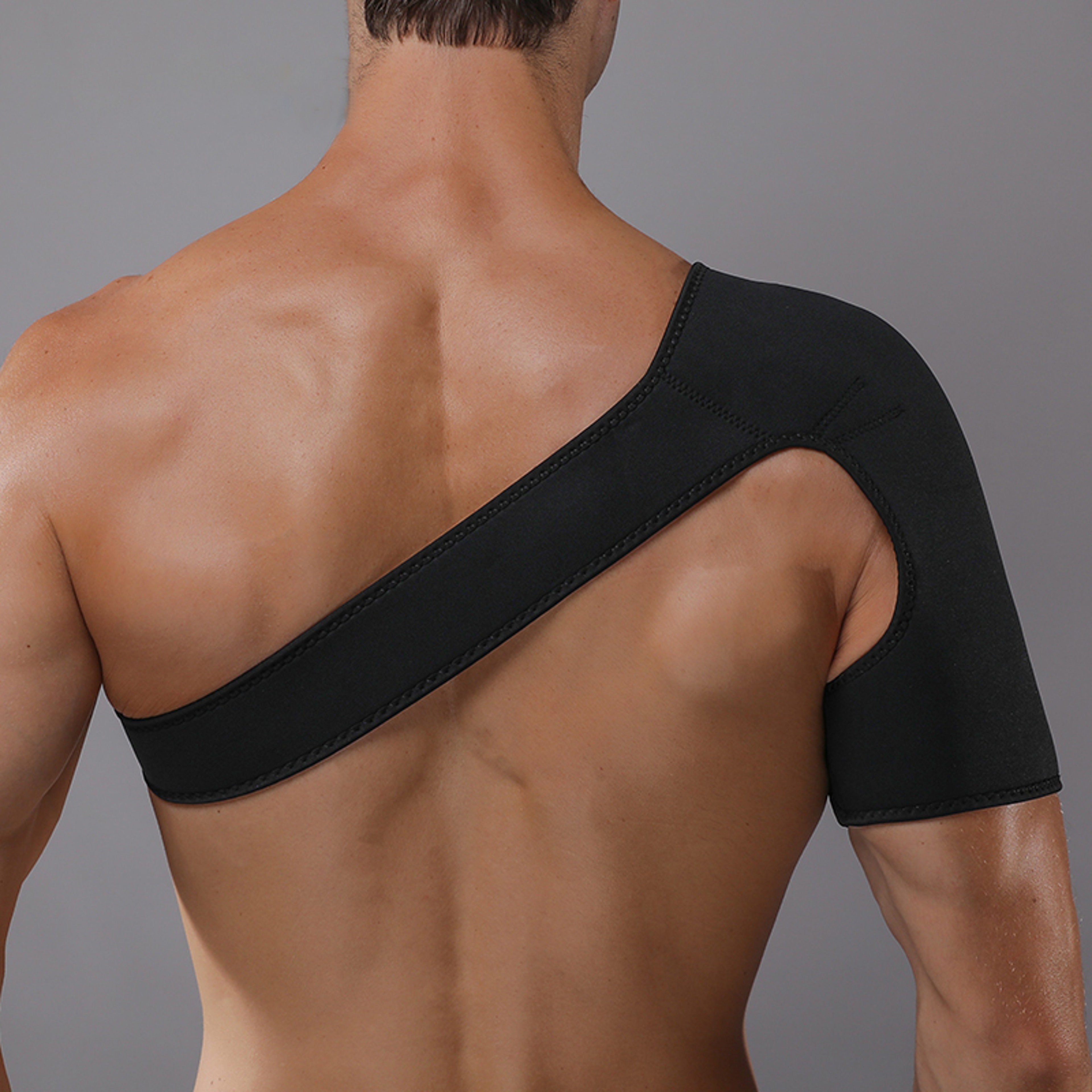Breathable Elastic Shoulder Support Brace  Adjustable Rotator Cuff Brace For Pain Relief And Suppor 1