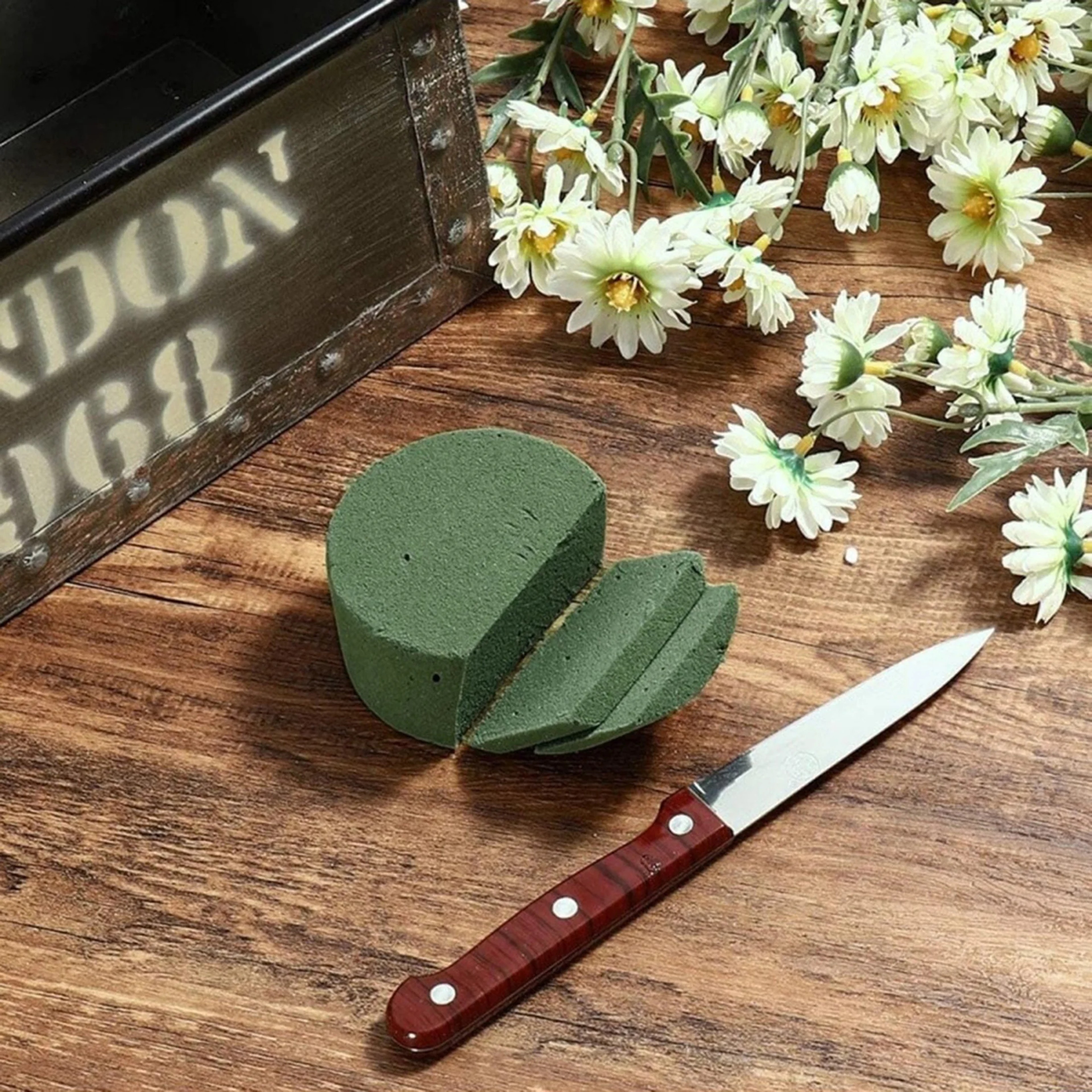 Green Floral Foam Blocks For DIY Flower Arrangements  Round Floral Foam Bricks For Artificial Flowe 1