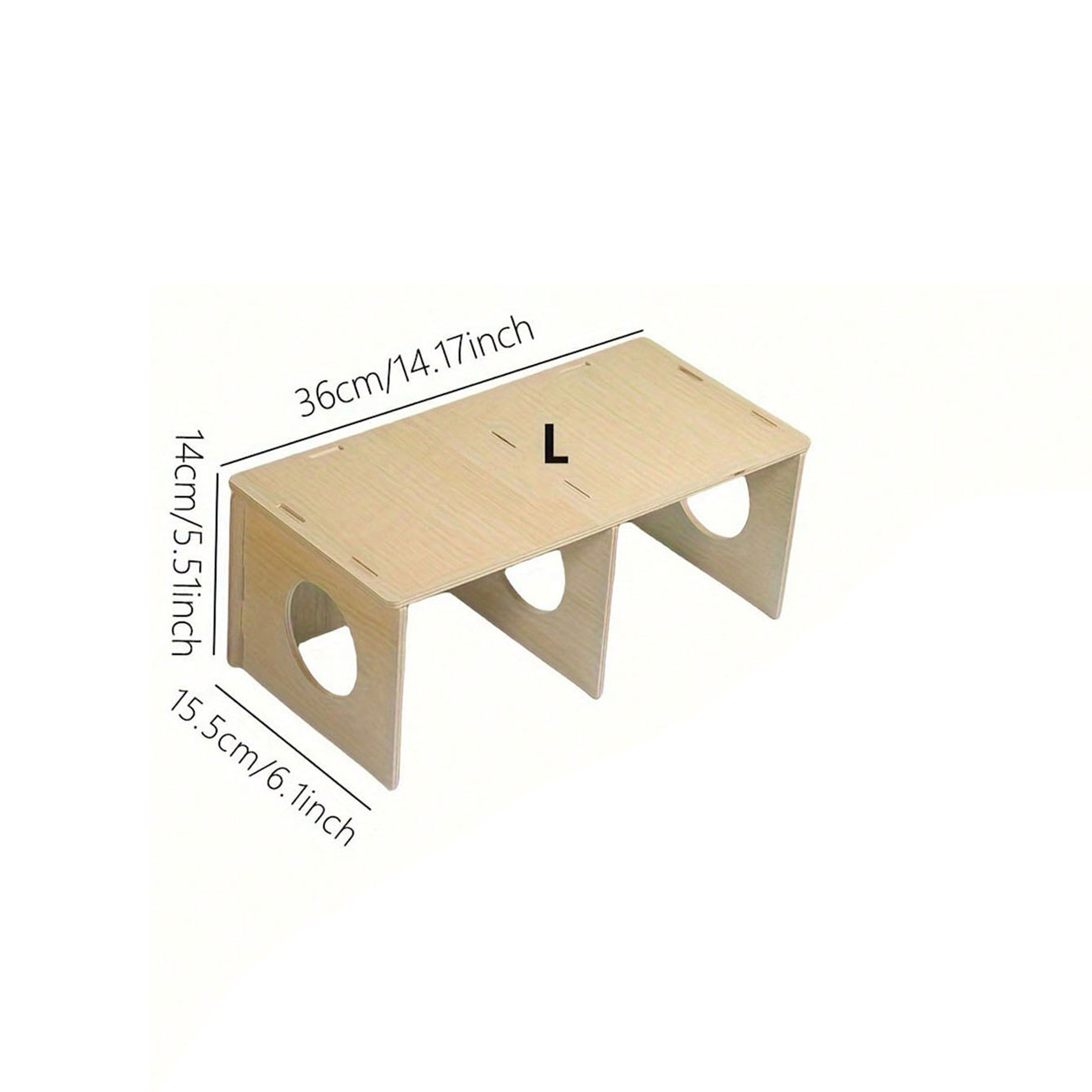 Solid Wood Hideaway House For Hamsters  Squirrels Small Pet Cage Accessories 7
