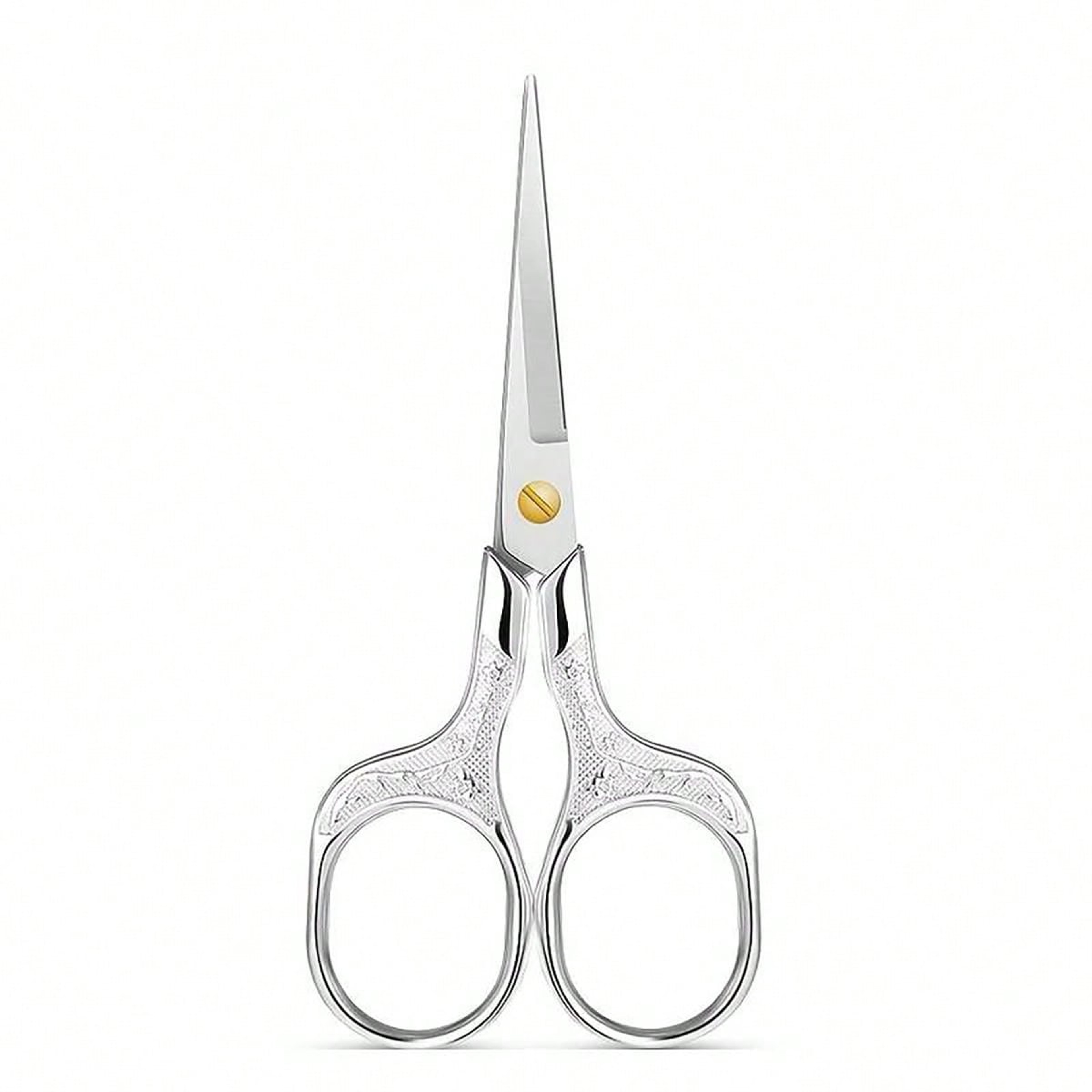 Vintage Stainless Steel Embroidered Scissors  Elegant Flower Design For Office And Crafting 6