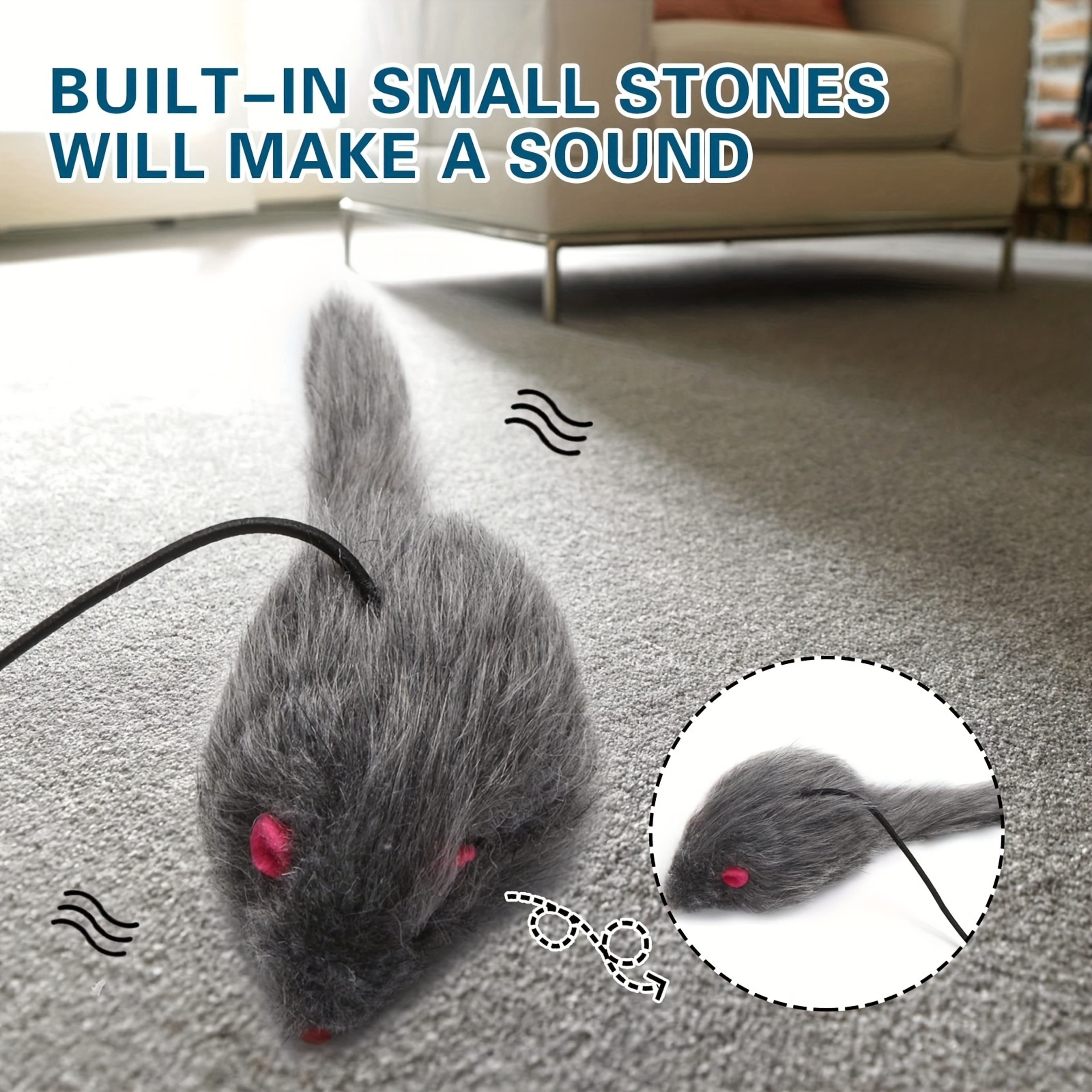 Hanging Cat Toy For Stress Relief Interactive Kitten Play Toy For Living Room 5