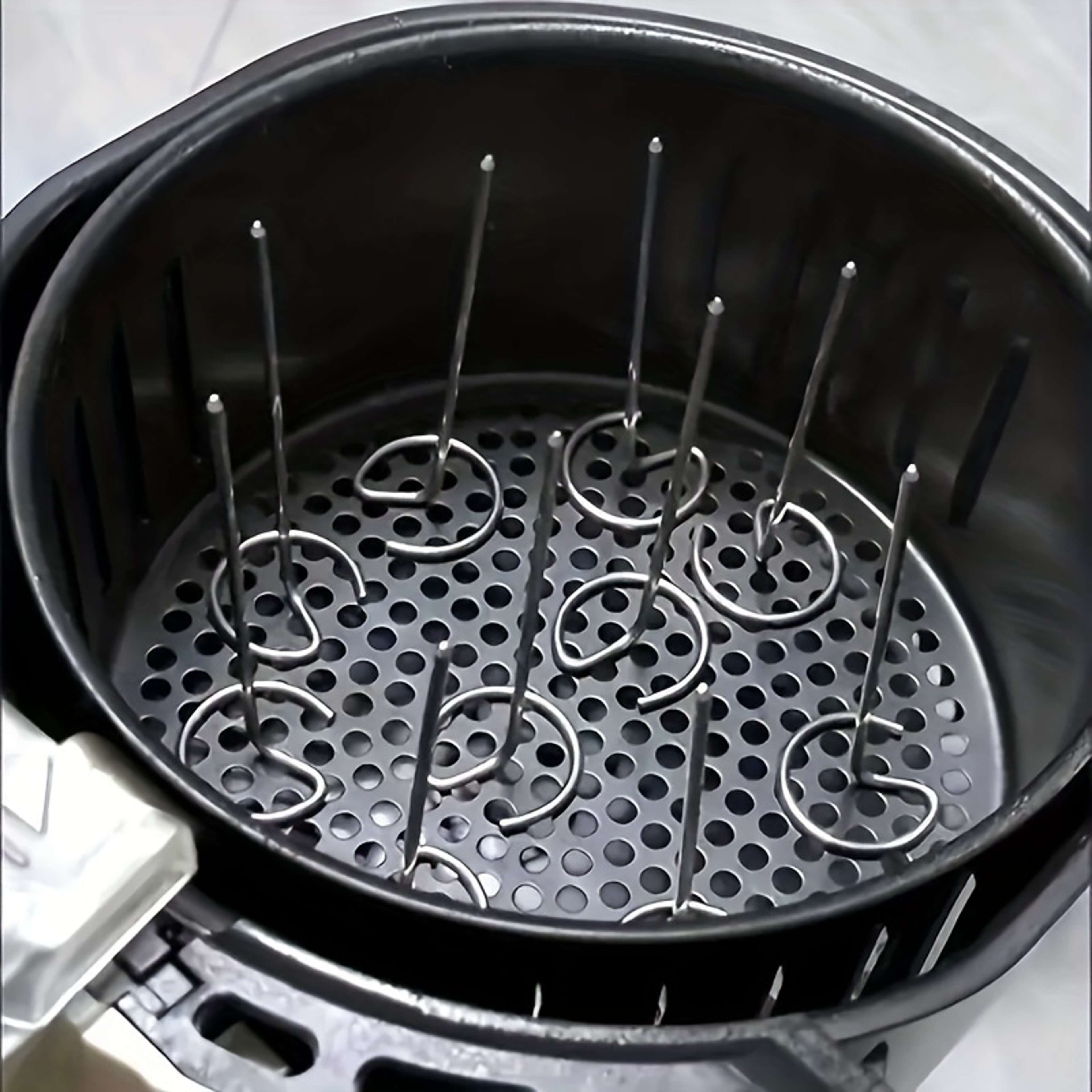 Premium Stainless Steel Air Fryer Skewer Grill Set Universal Vertical Grill  Food Grade Accessories 3