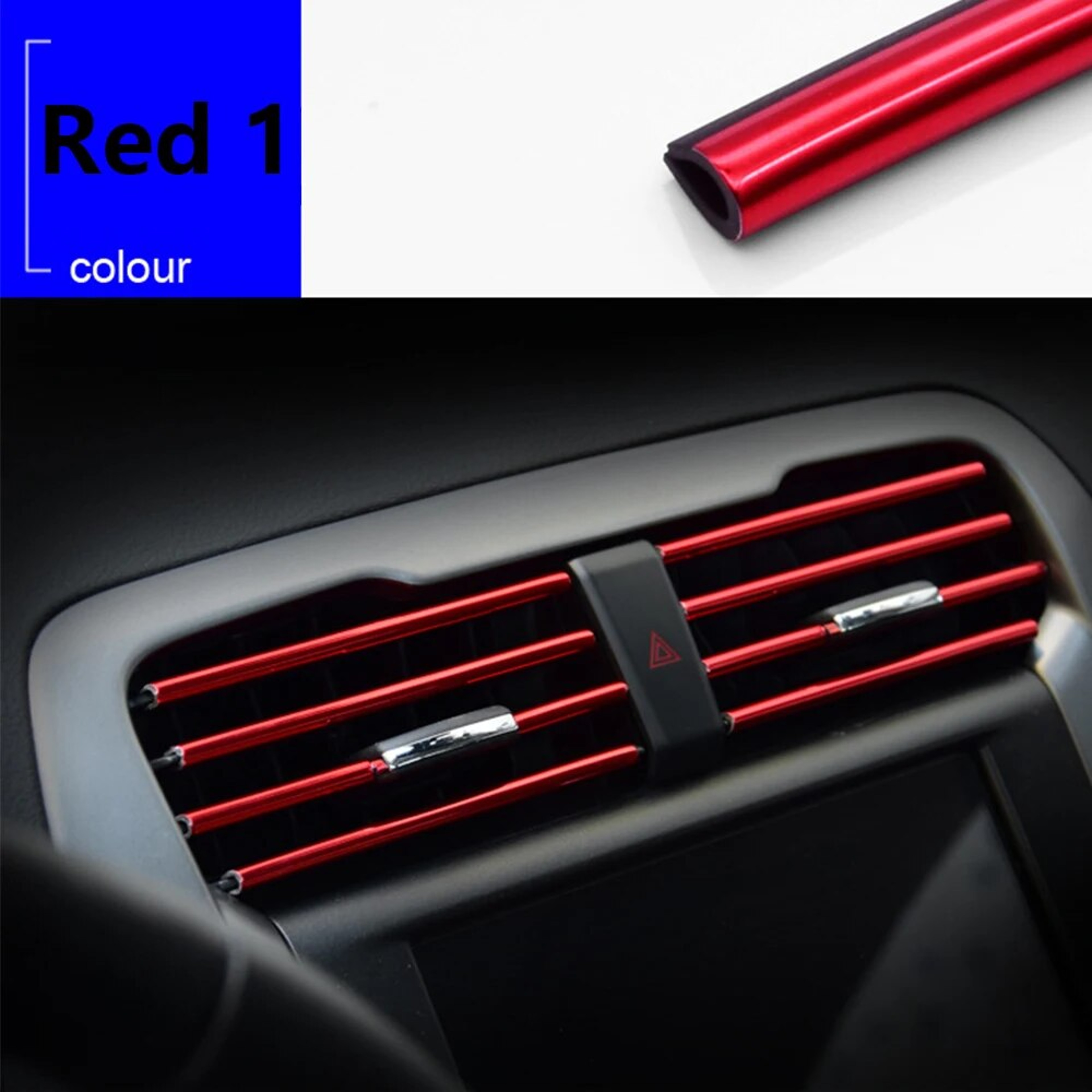 Car Air Conditioner Outlet Trim Strips U Shape Moulding Protector For Car Styling  Door Edge Corner 1