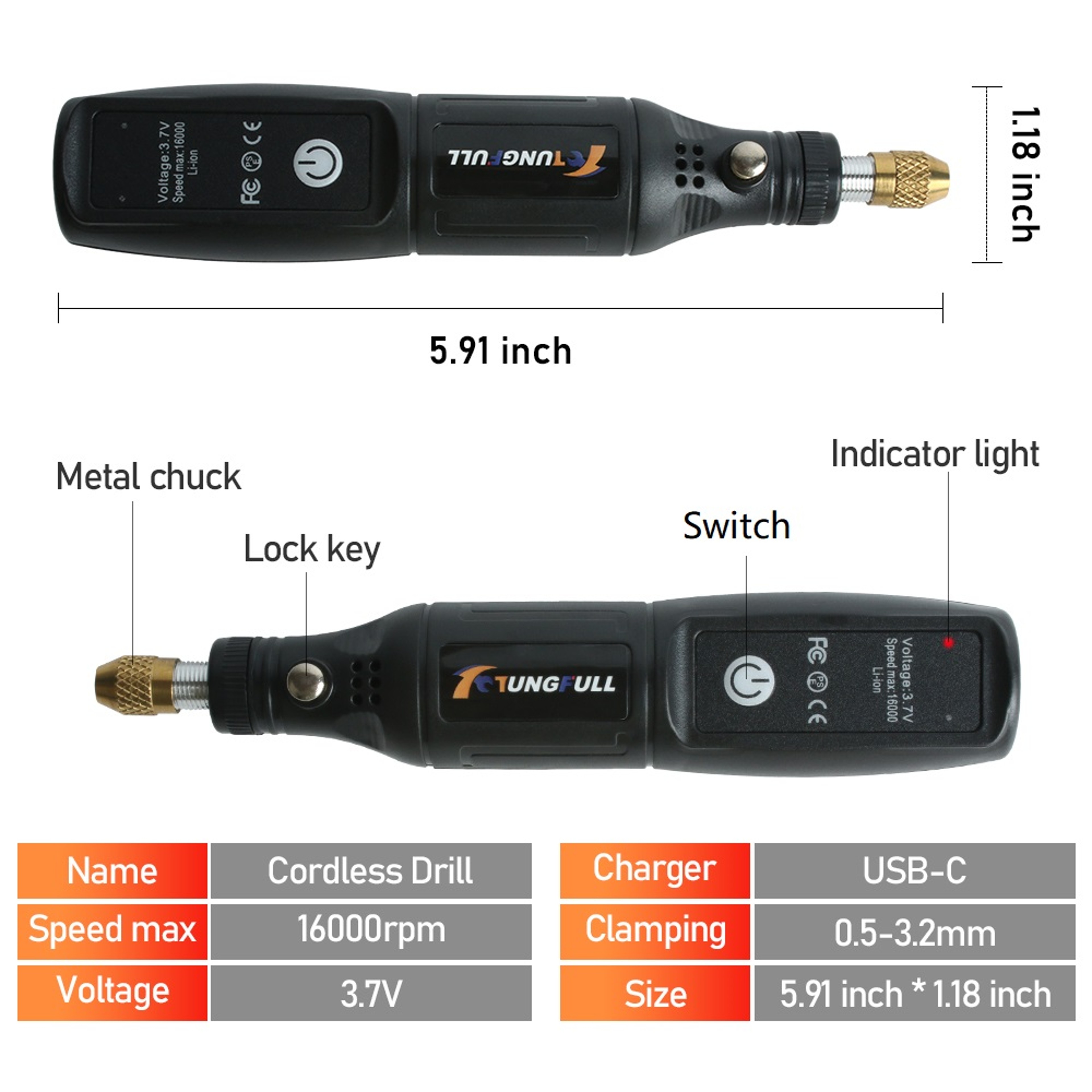 Wireless Mini Electric Drill Rotary Tool For Jewelry And Woodworking 2