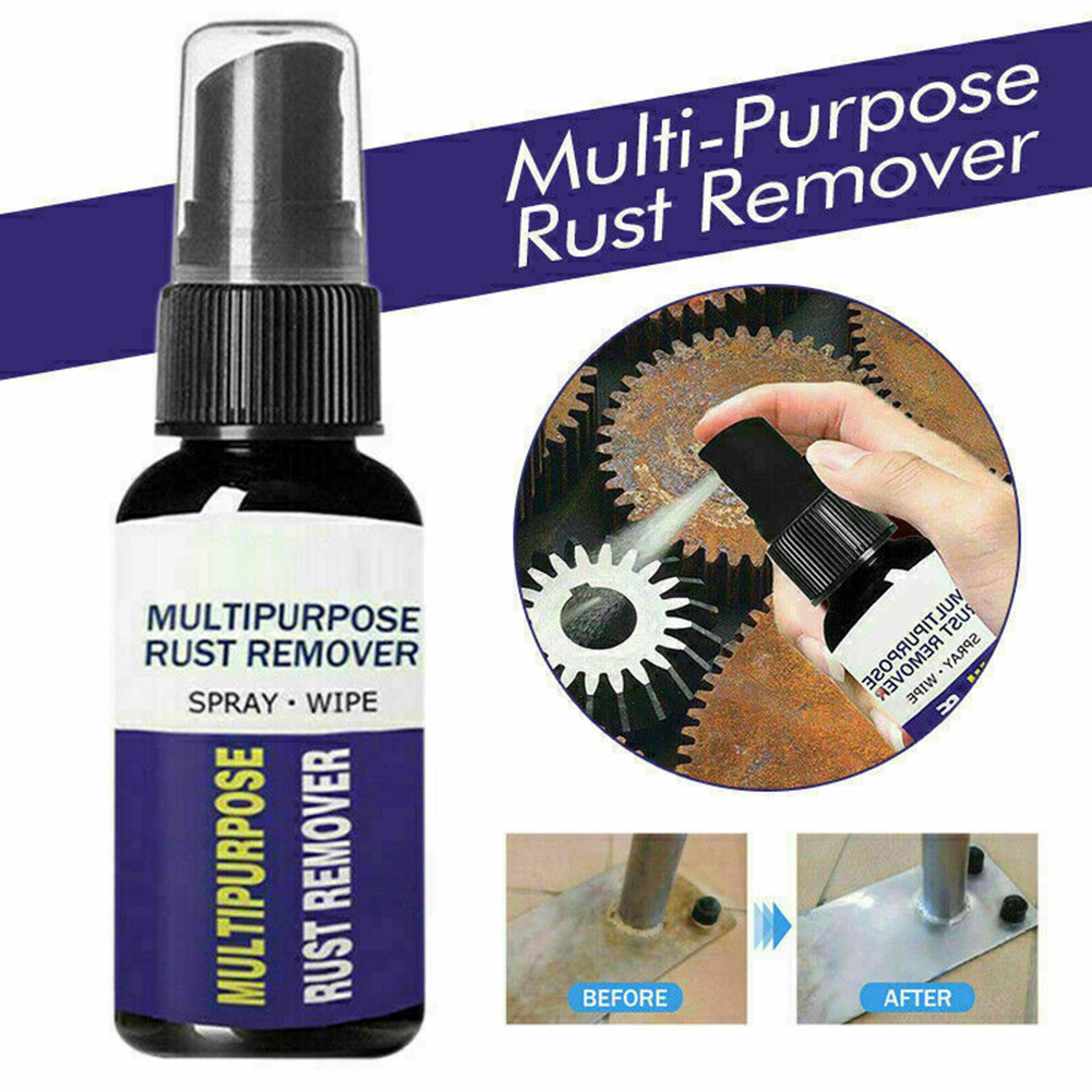 Potent Rust Remover For Cars Metal  Chrome Protection 2