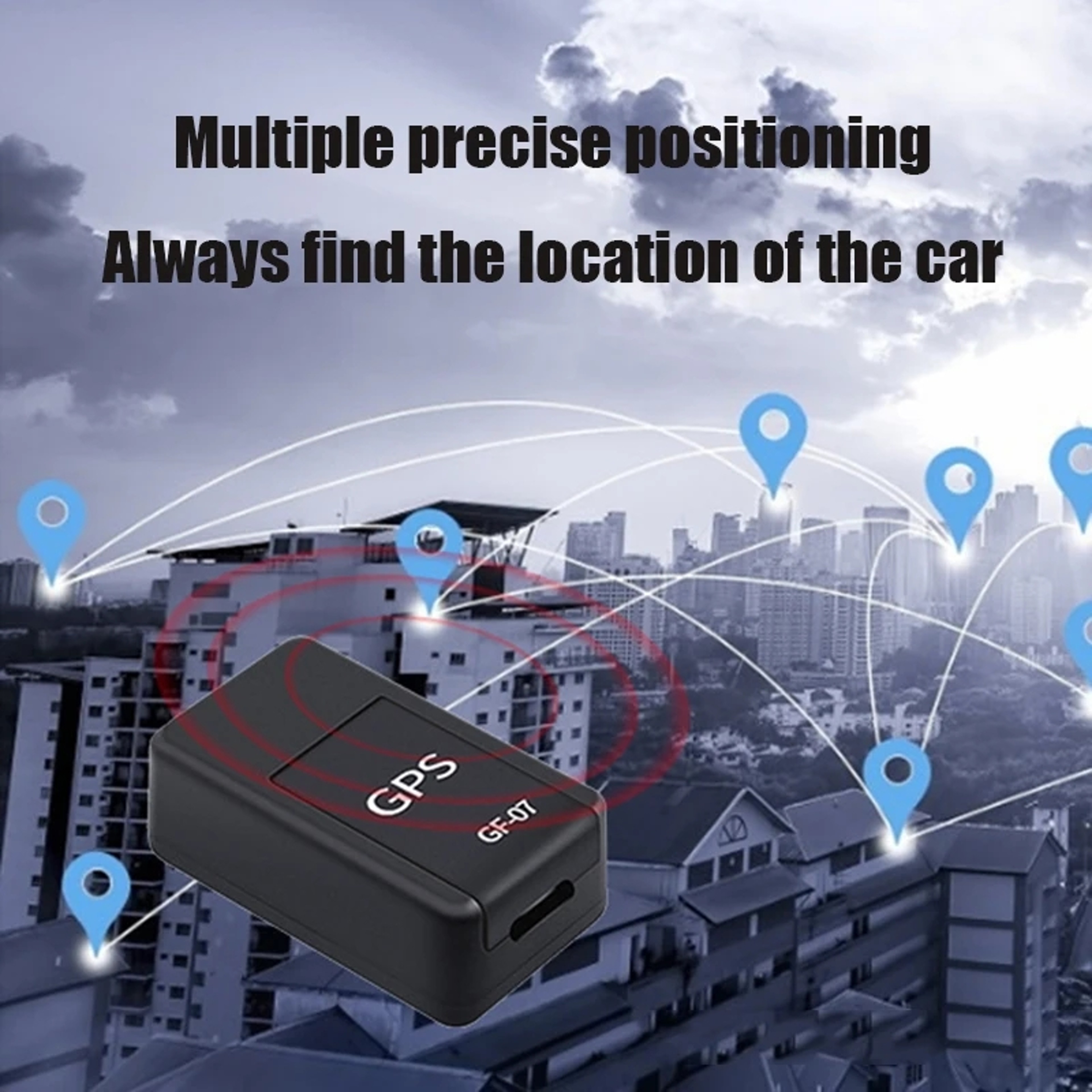 Portable GPS Tracker Strong Magnetic Car Locator For Anti Lost  Anti Theft Protection 4