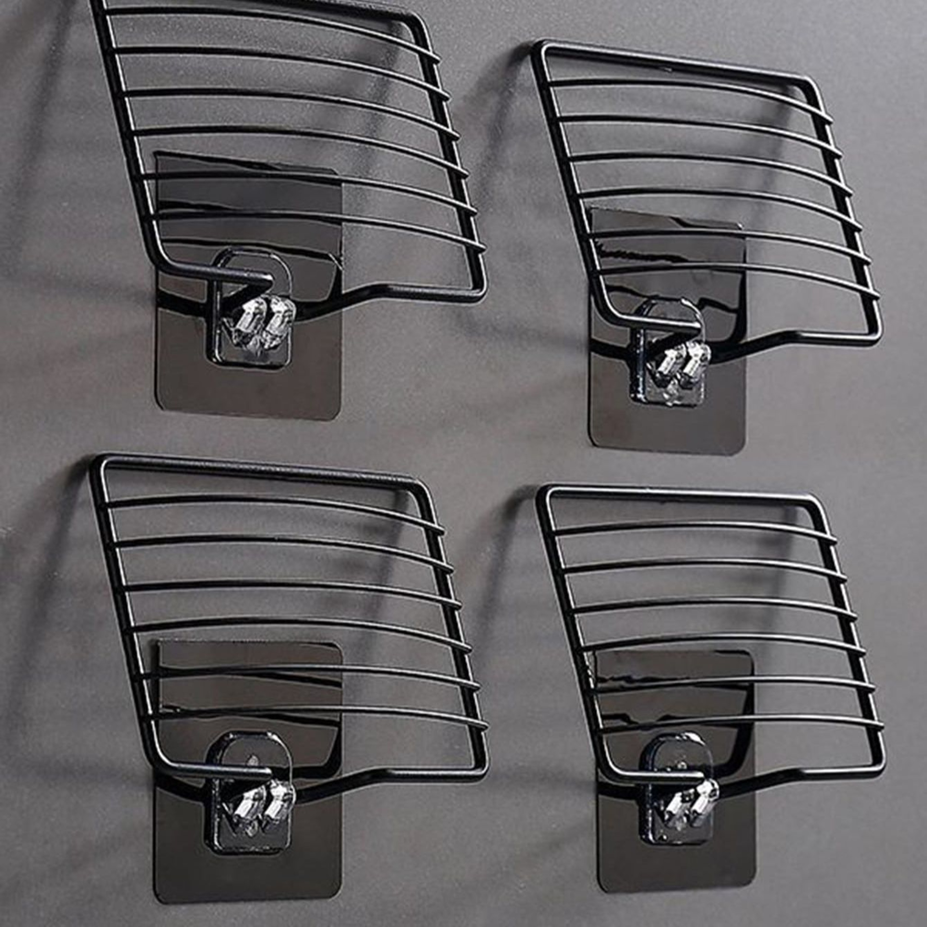 Stainless Steel Punch Free Soap Rack Luxury Wall Hanging Soap Box 5