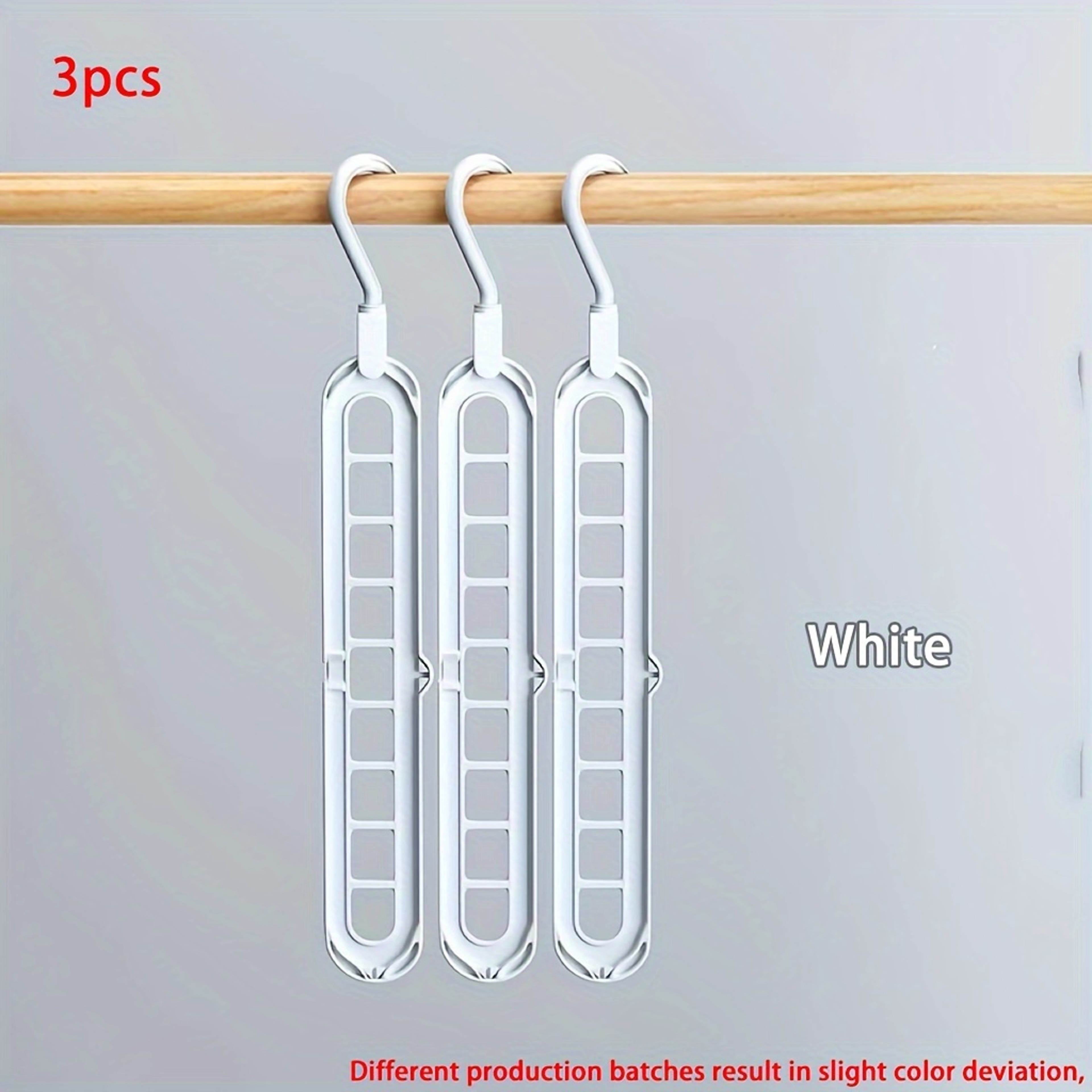 Space Saving Plastic Foldable Hangers Heavy Duty Clothes Organizer For Closet  Wardrobe 7