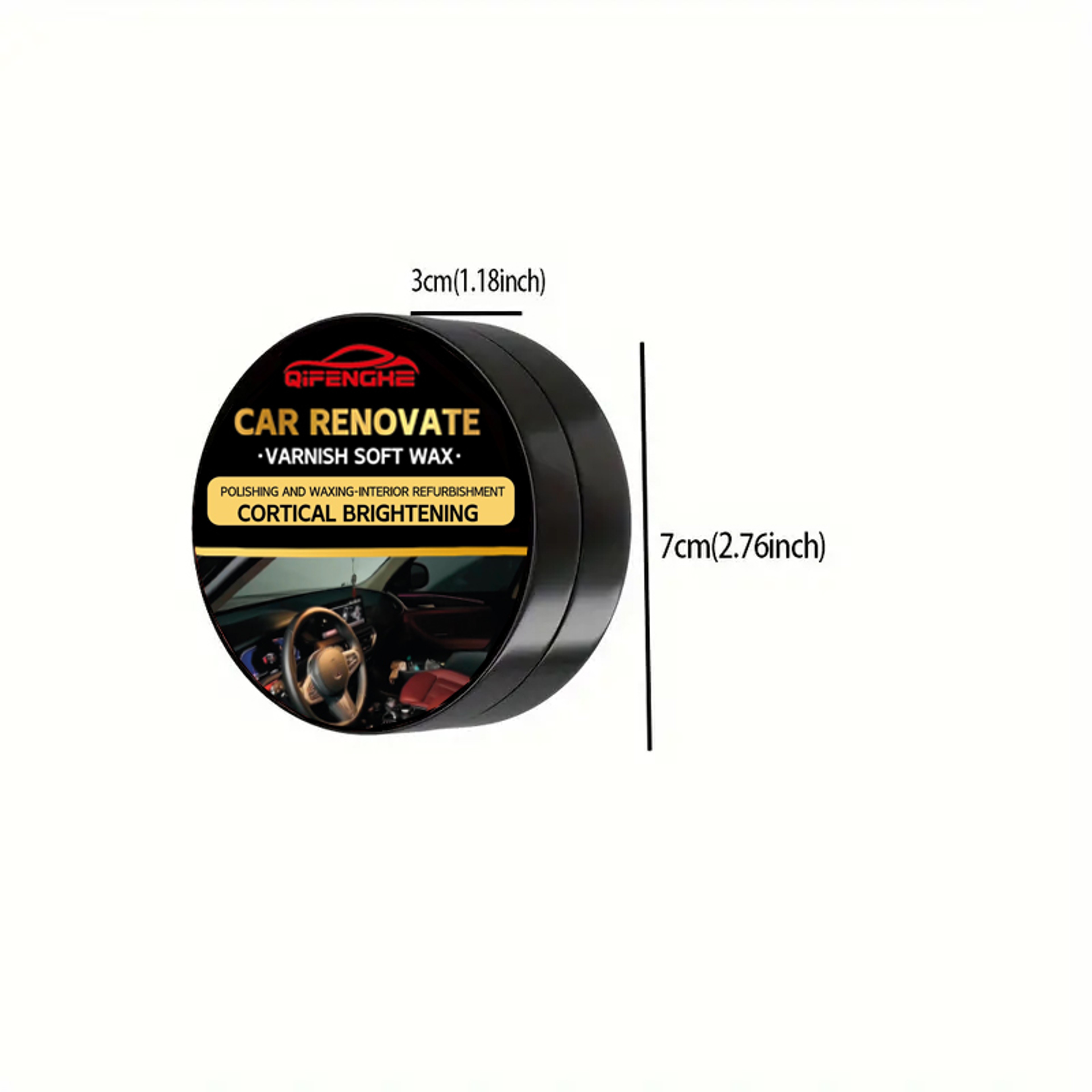 Crystal Clear Car Interior Restorer Wax Auto Panel Renewal  Polish For Plastic  Vinyl 3