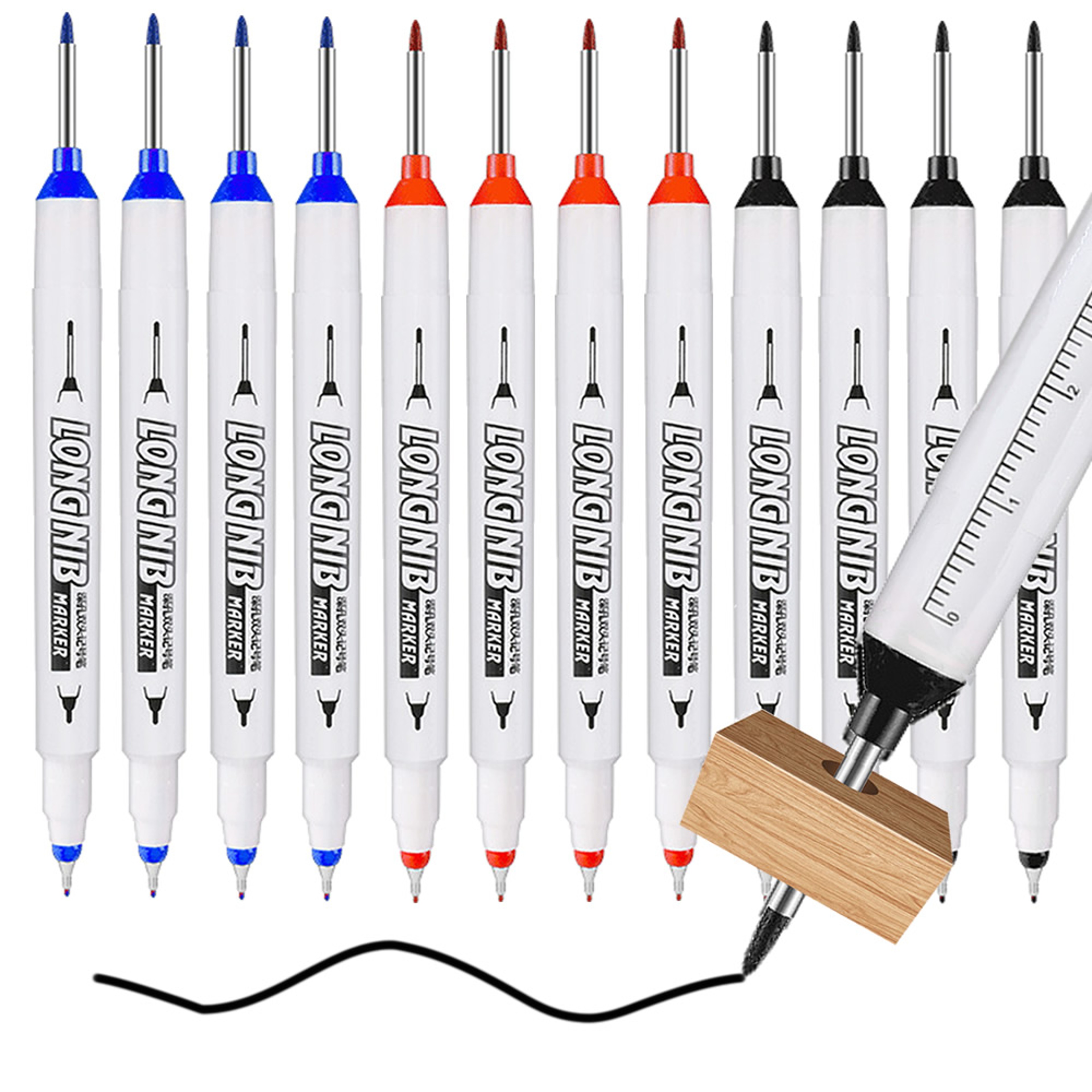 Double Tip Waterproof Nib Markers For Metal Wood  Bathroom Decor Multi Purpose Fine Tip Markers 1