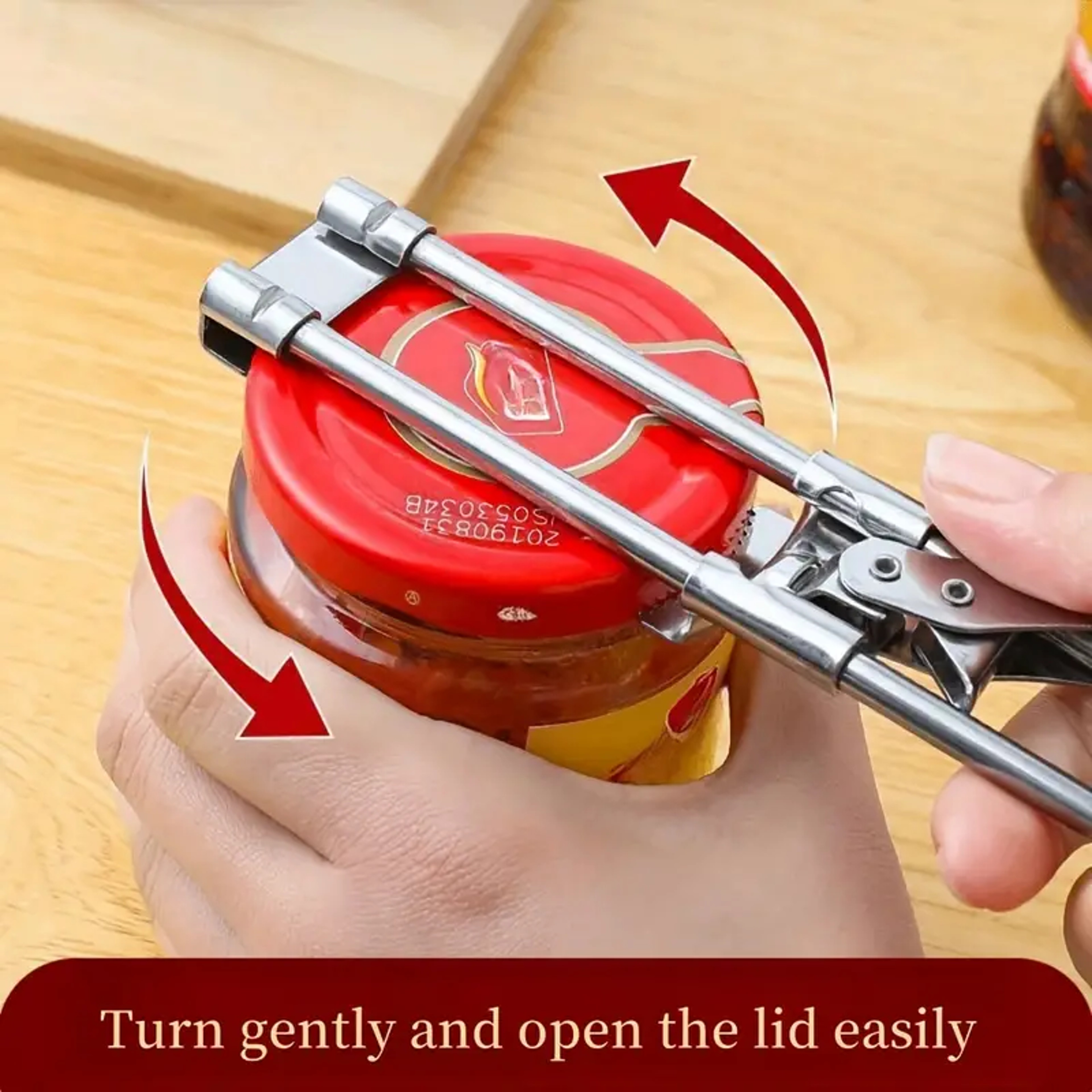 Adjustable Stainless Steel Jar  Bottle Opener Effortless Labor Saving Kitchen Tool 4