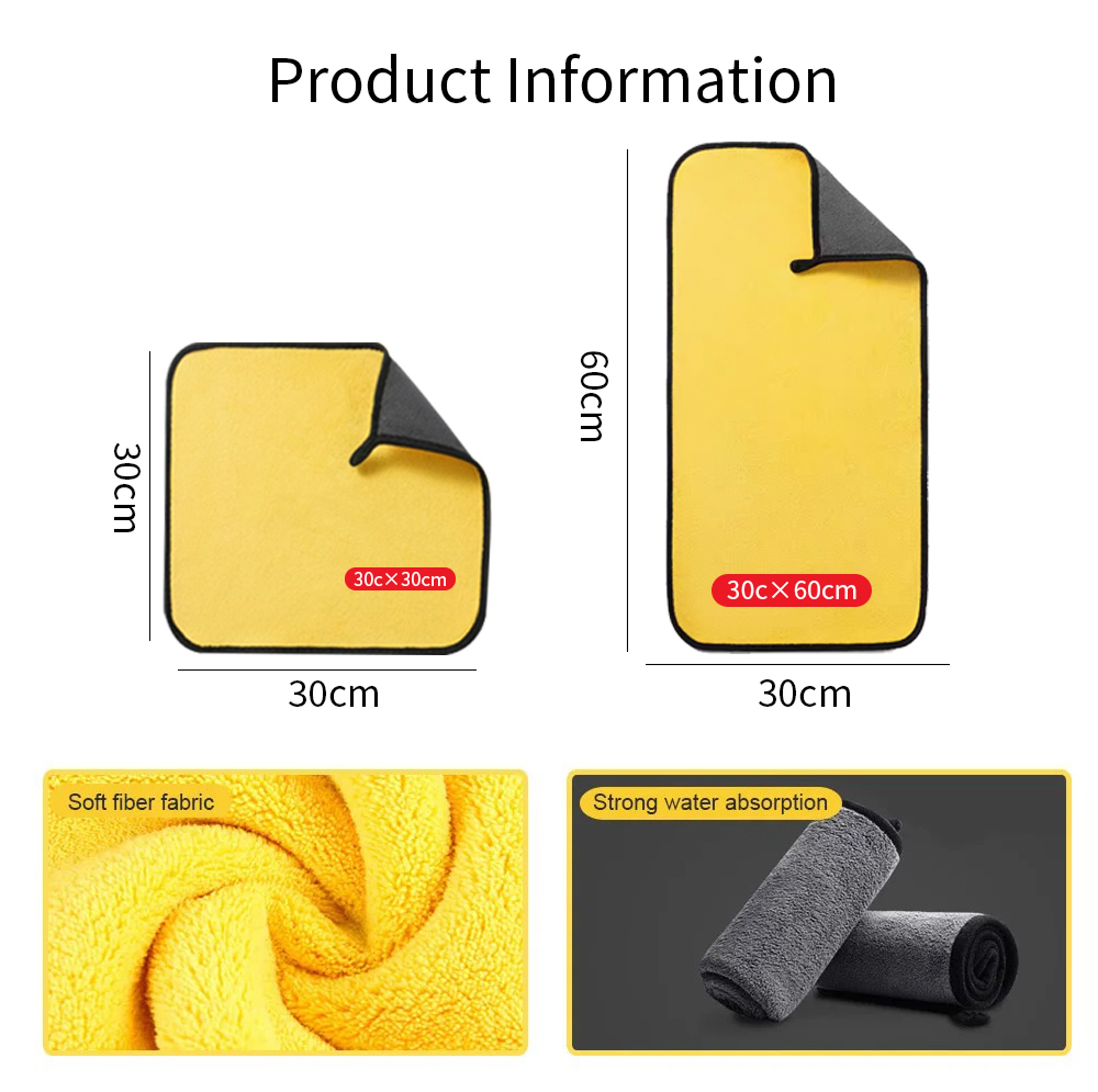 Car Wash Microfiber Towel For Effective Car Cleaning Super Absorbent  Durable Drying Cloth For Deta 5
