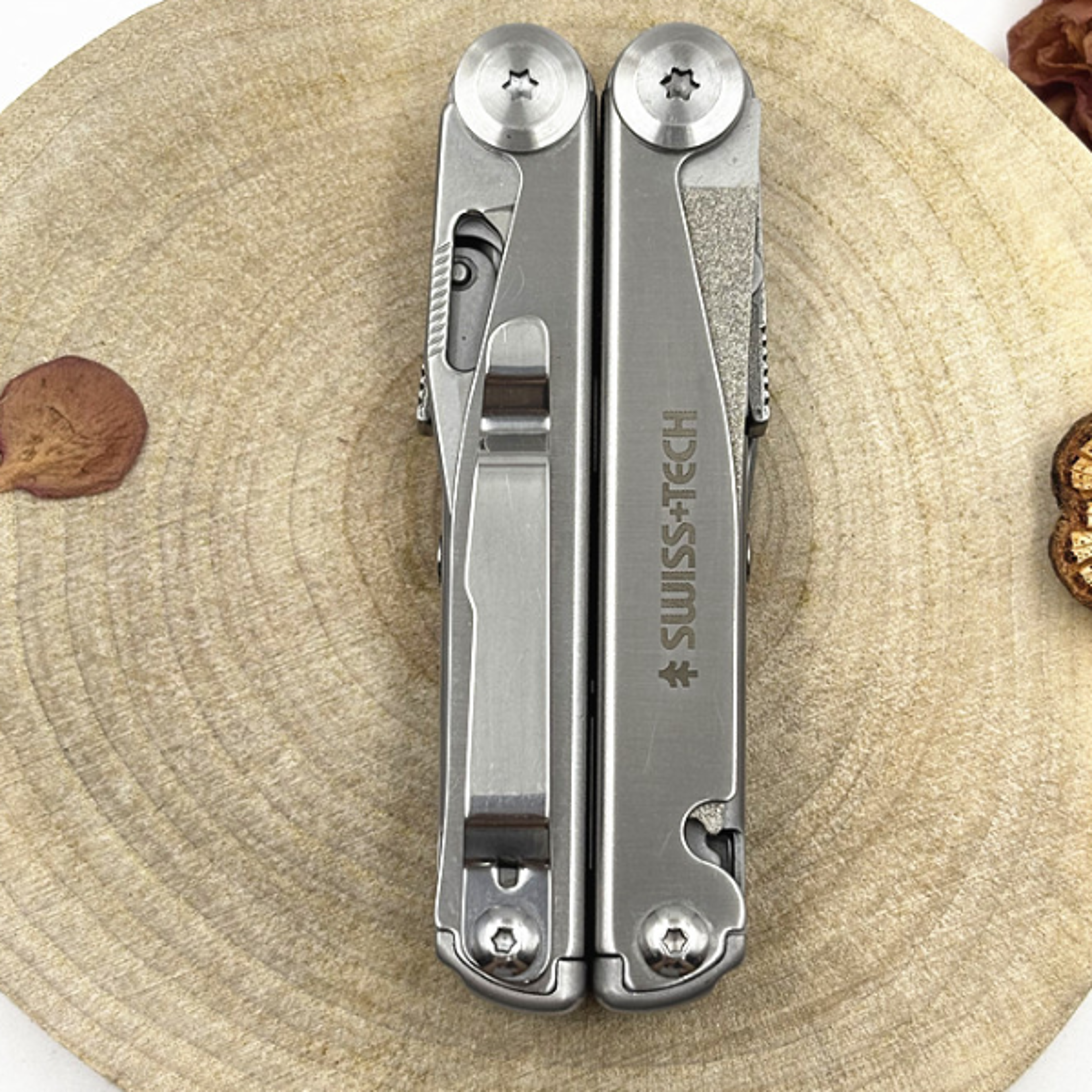 SWISS TECH 18 in 1 Multitool Pliers Folding Multifunctional Combination Tool Pocket Knife Portable