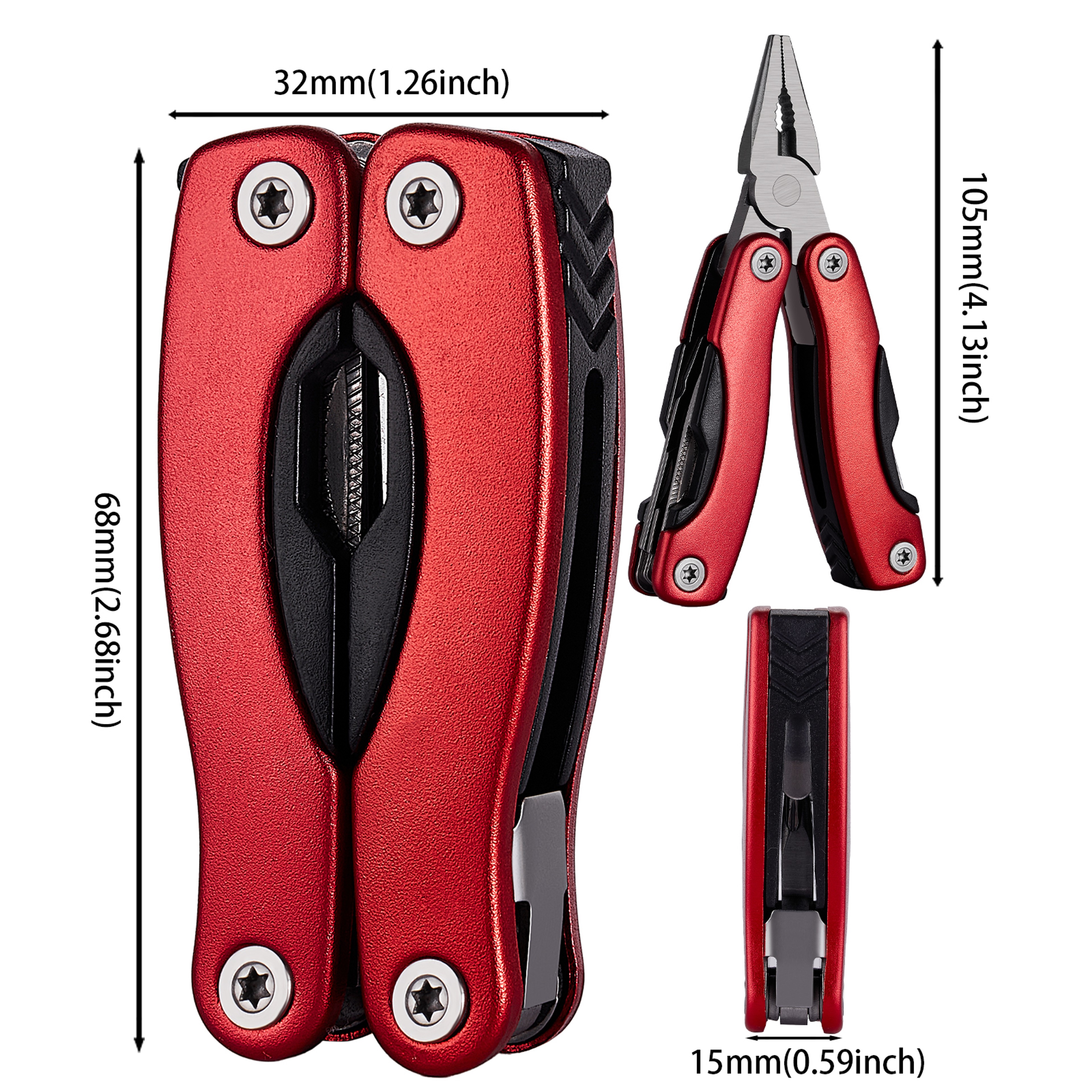 Portable Pocket Multitool Pliers Multifunctional Camping Tool With Knife Screwdriver  More 8