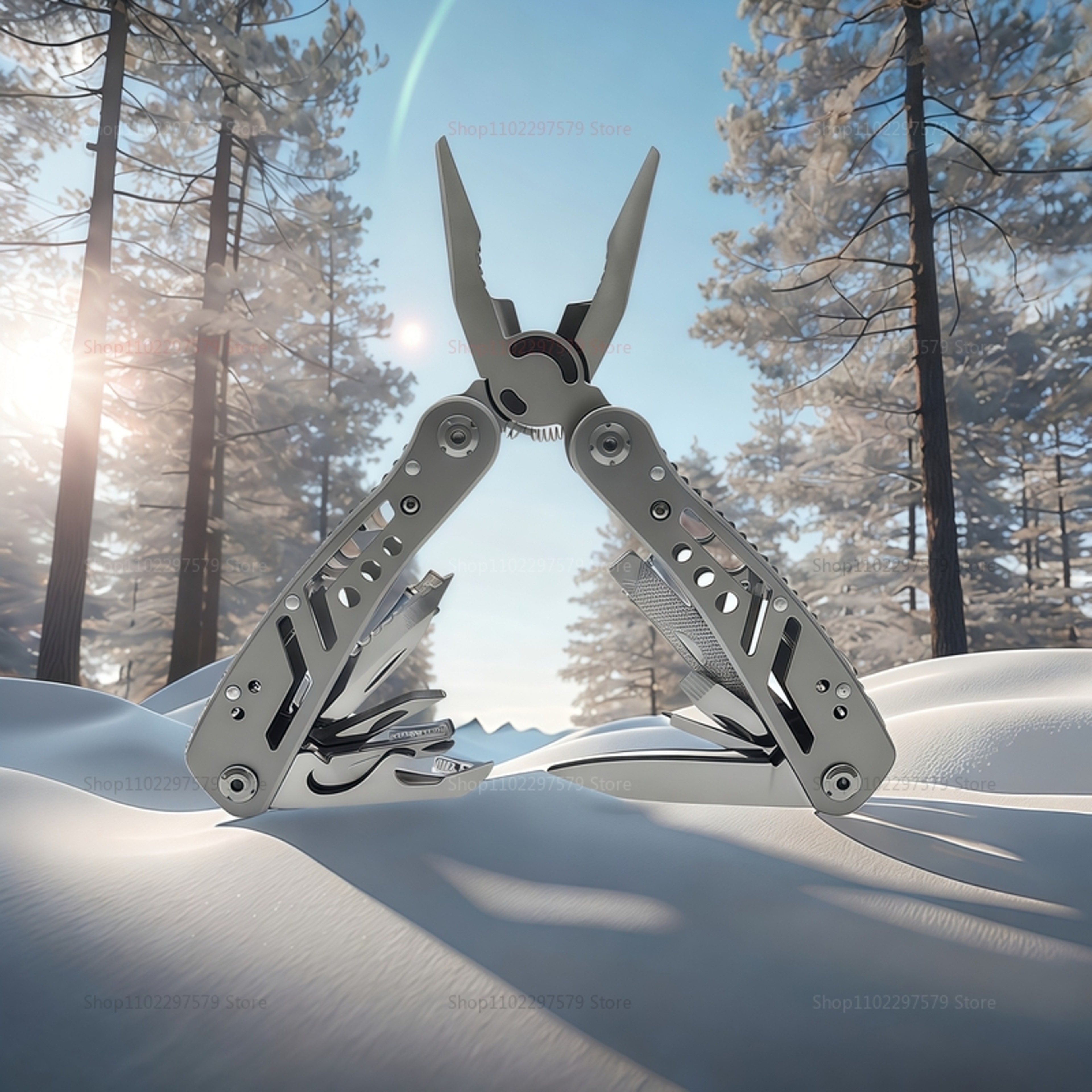Multi Tool Pocket Knife Pliers Compact Survival Tool For Camping Hiking  Emergency Situations Foldi 1