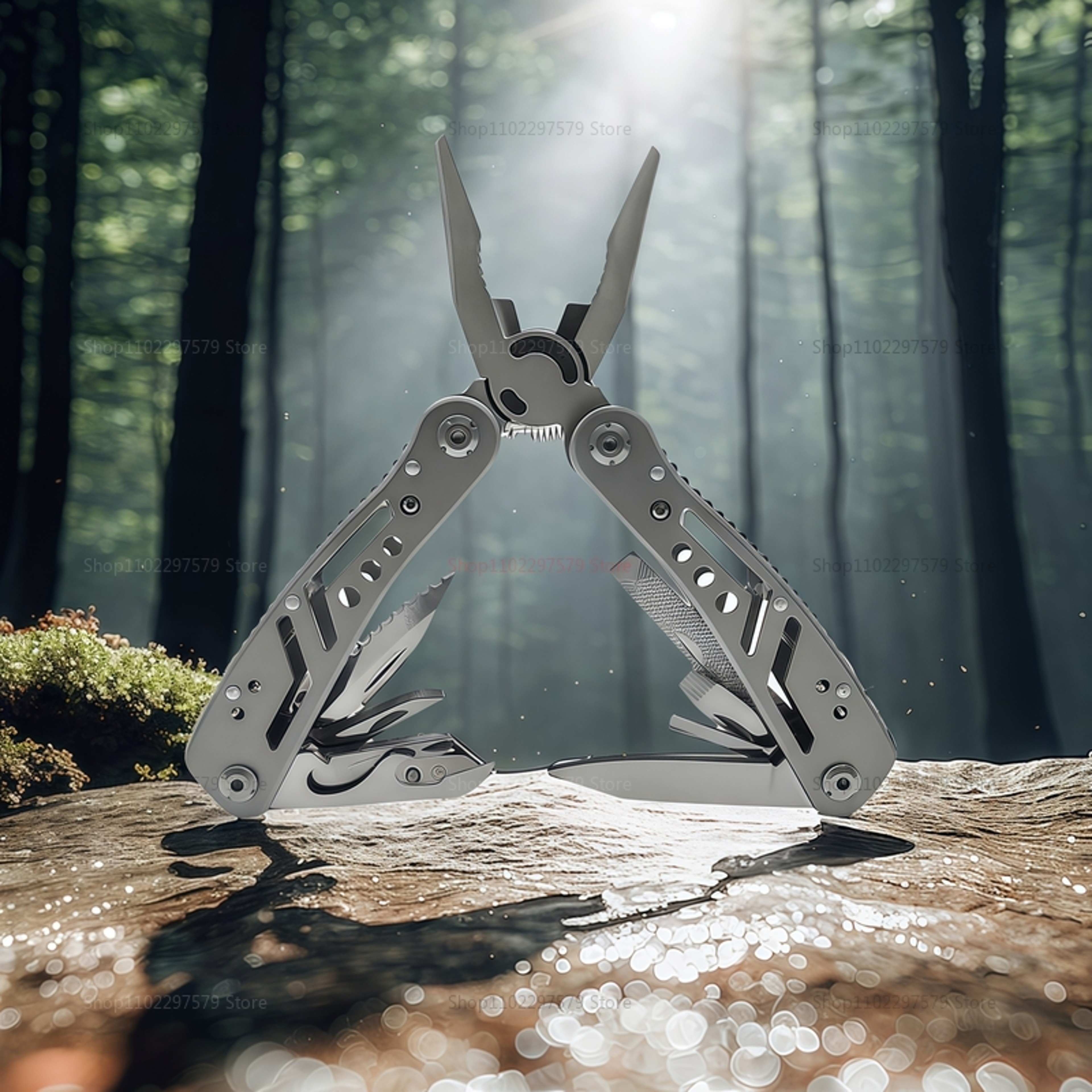 Multi Tool Pocket Knife Pliers Compact Survival Tool For Camping Hiking  Emergency Situations Foldi 5