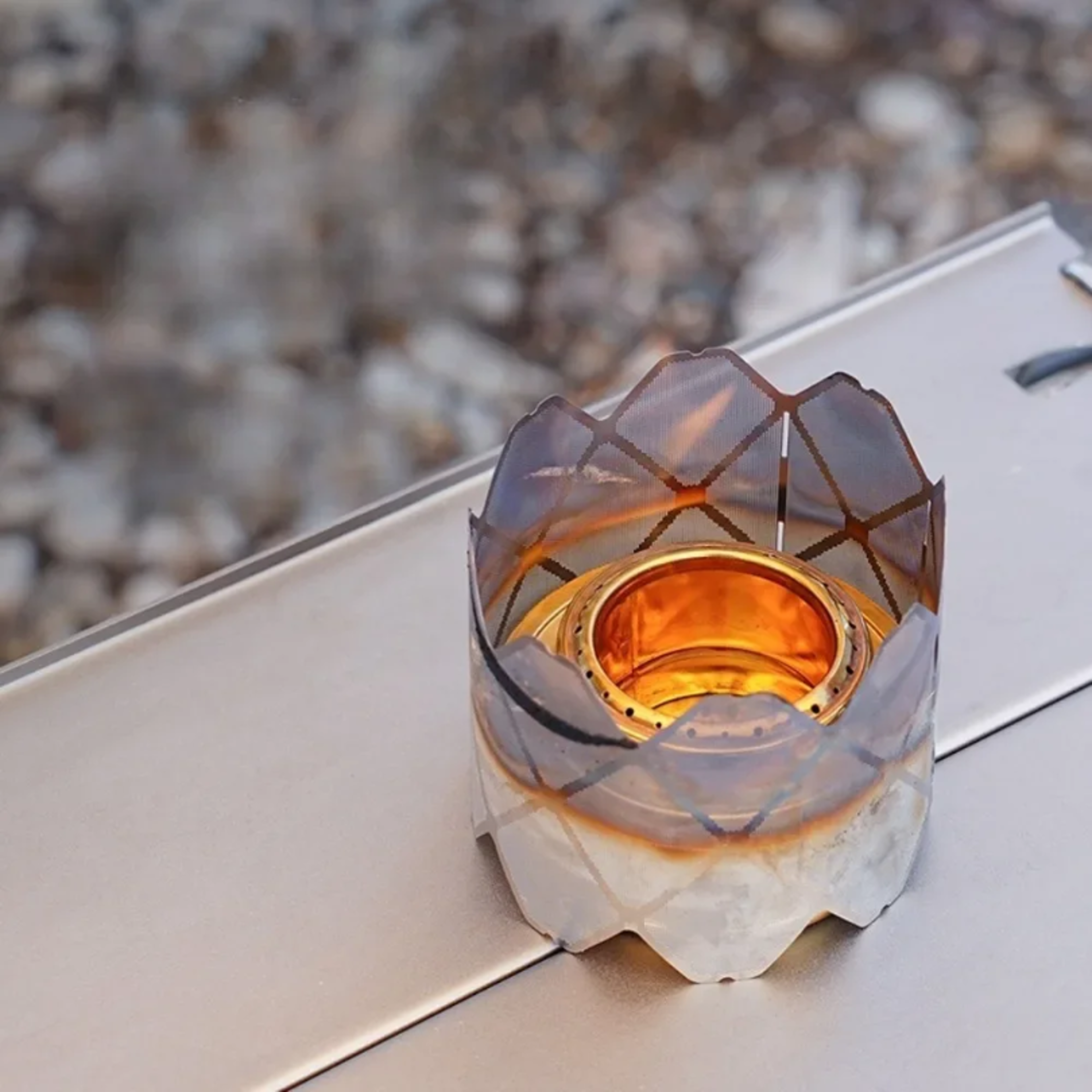 Ultra Light Windproof Camping Stove Stainless Steel Burner Shield 6