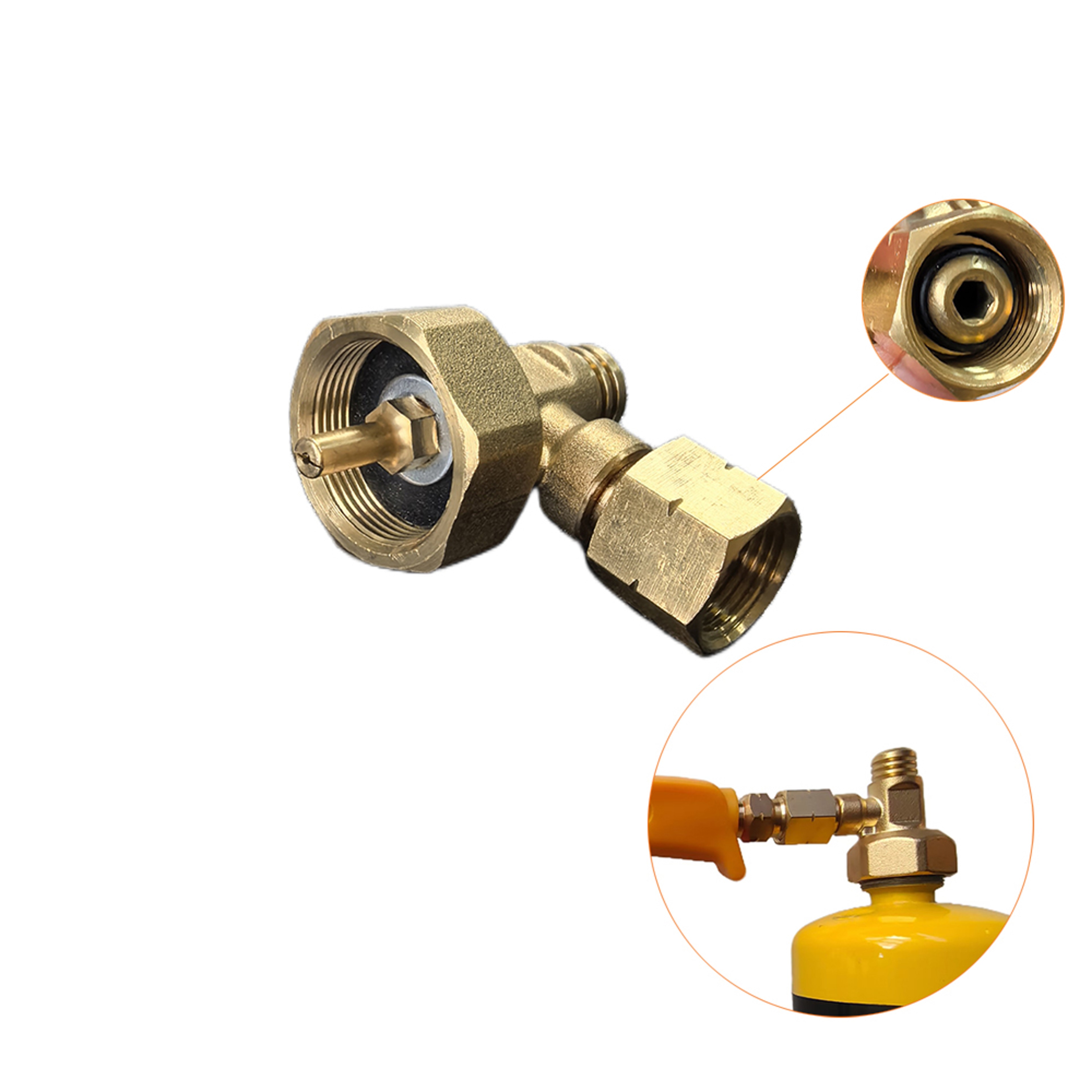 Propane Torch Adapter Elbow For Tanks Leakproof Converter For MAPP Gas Burners 1