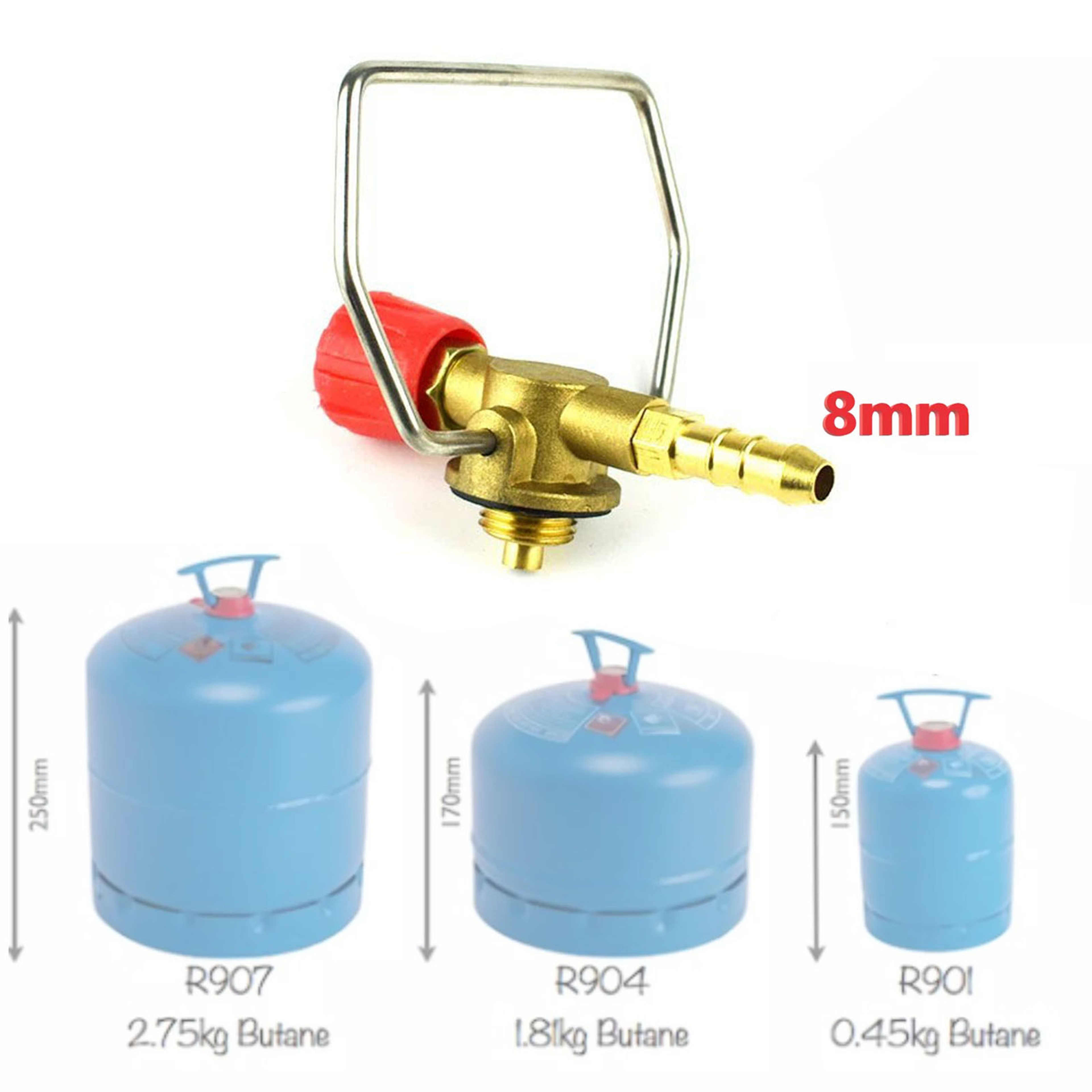 Universal Campingaz Cylinder Butane Adapter for Bottles Gas Valve Connector – view 3