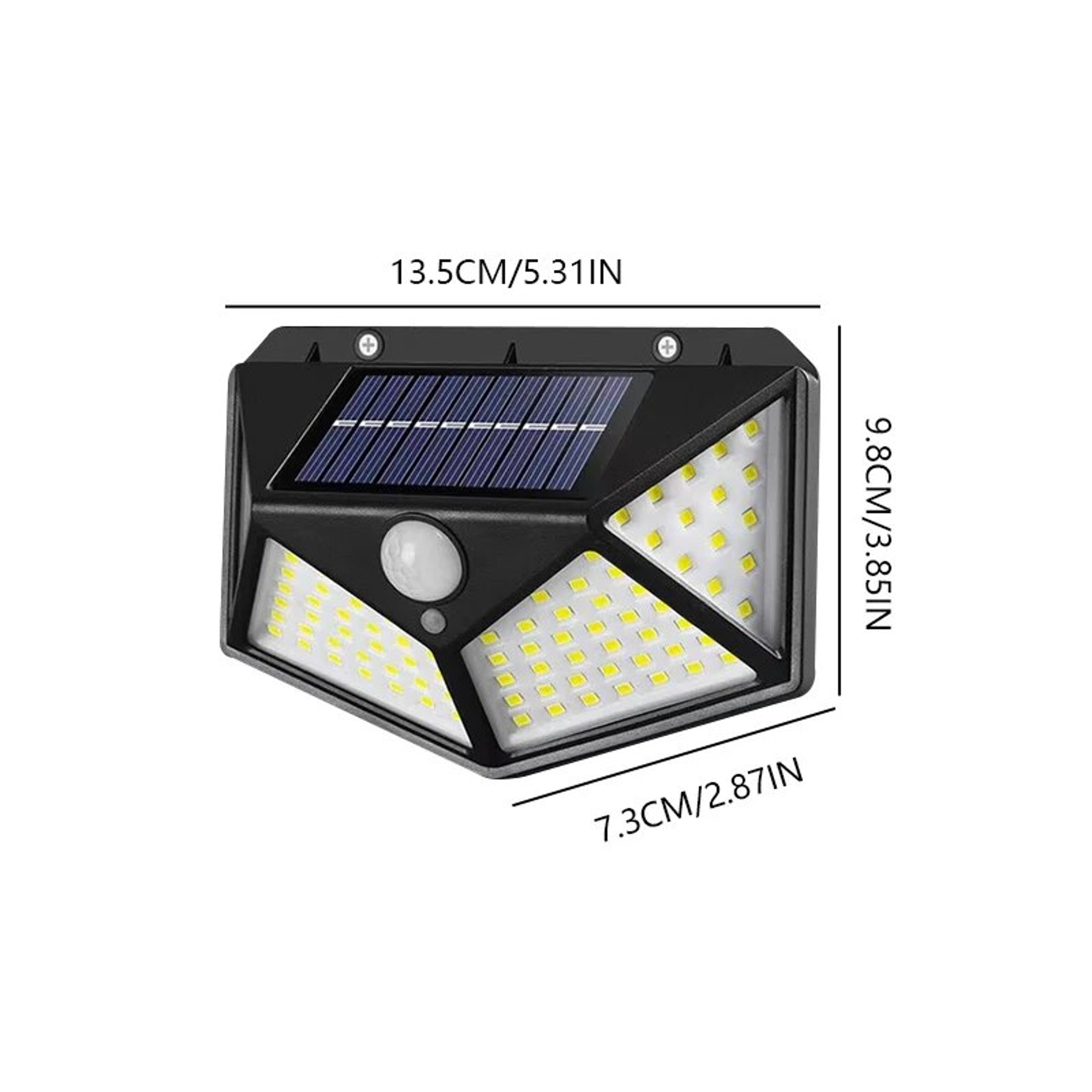100 LED Solar Wall Light Outdoor Motion Sensor Light Waterproof Security Garden Lamp 3