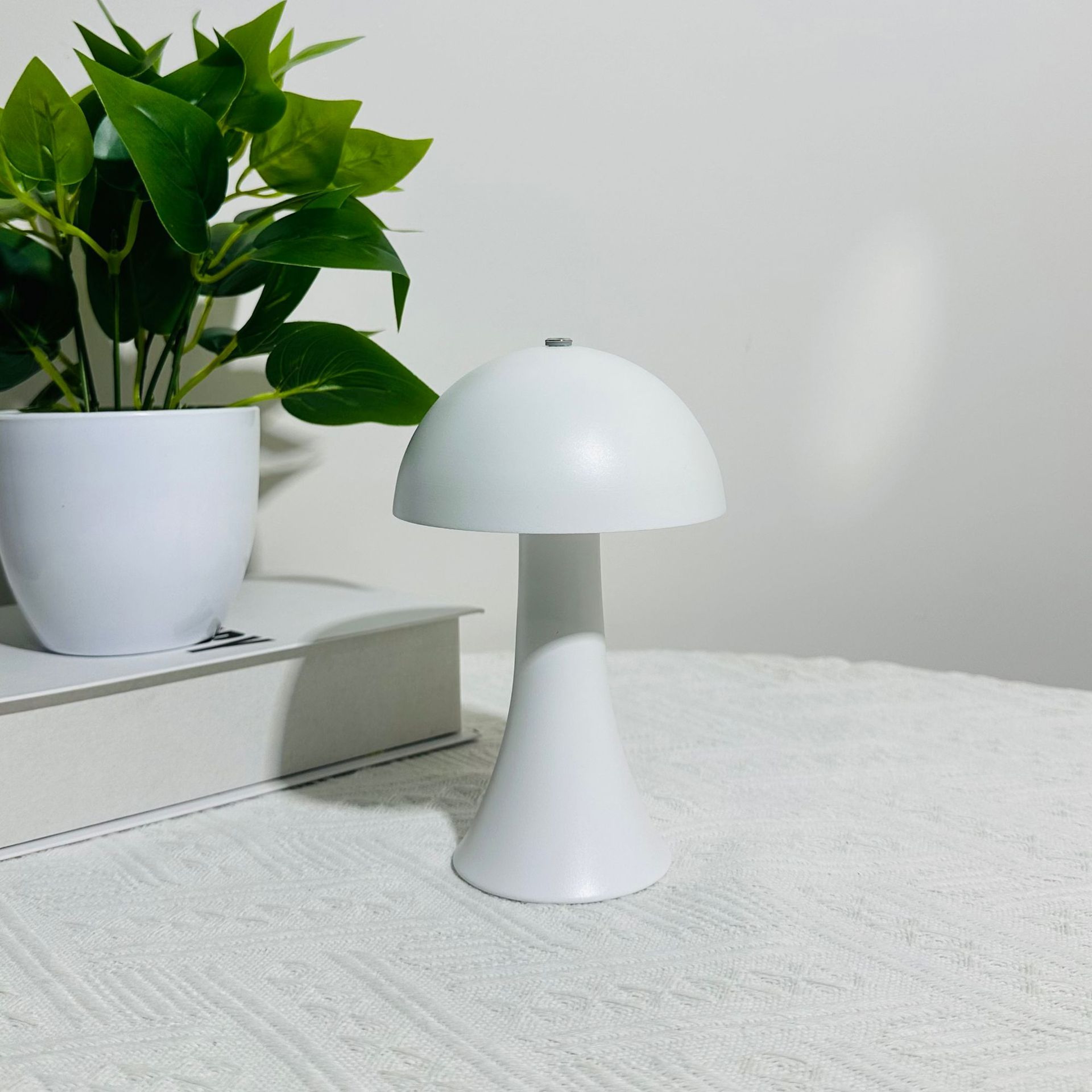 KFV Rechargeable Table Lamp Retro Mushroom Bedside Lamp Touch Sensor LED Desk Light 7