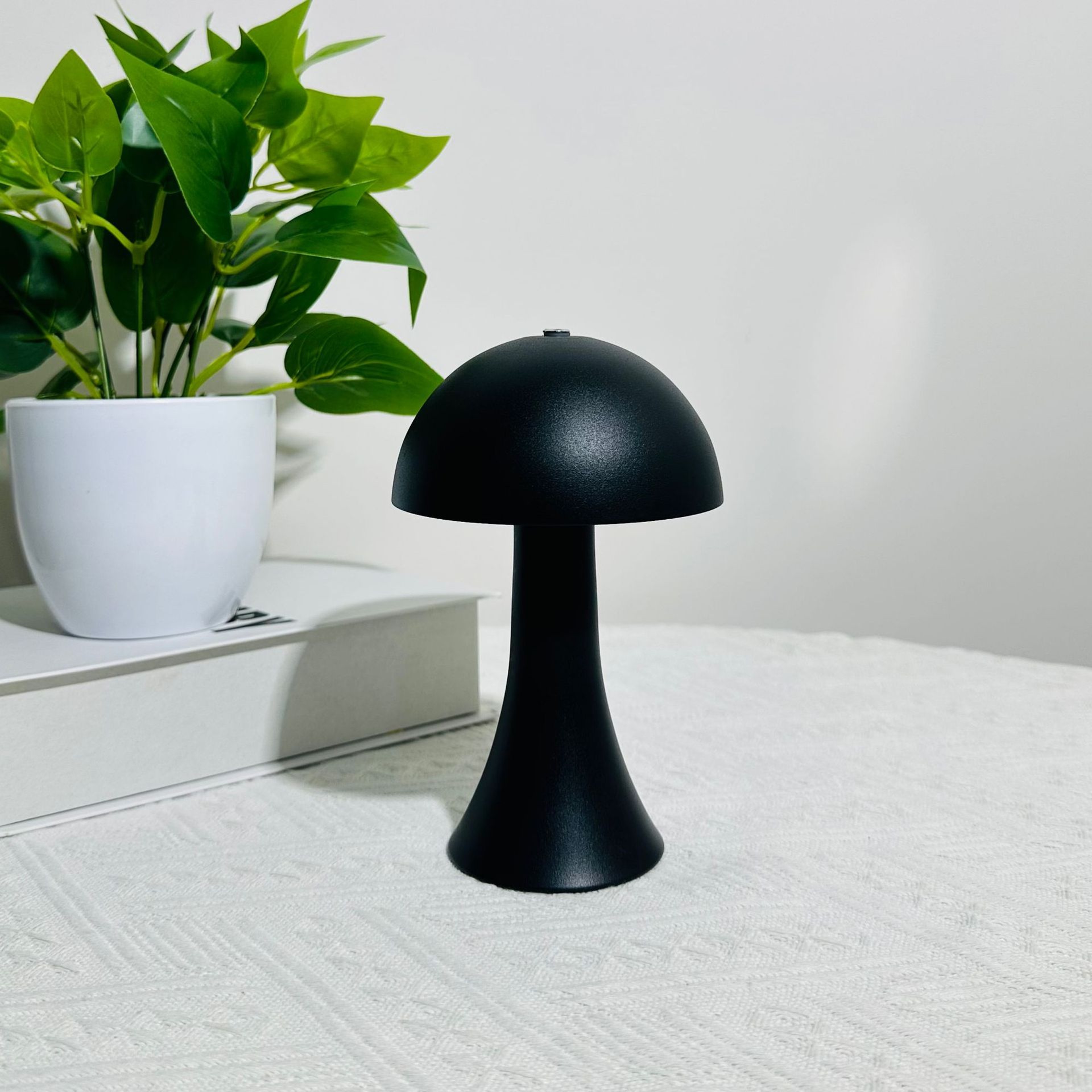 KFV Rechargeable Table Lamp Retro Mushroom Bedside Lamp Touch Sensor LED Desk Light 8