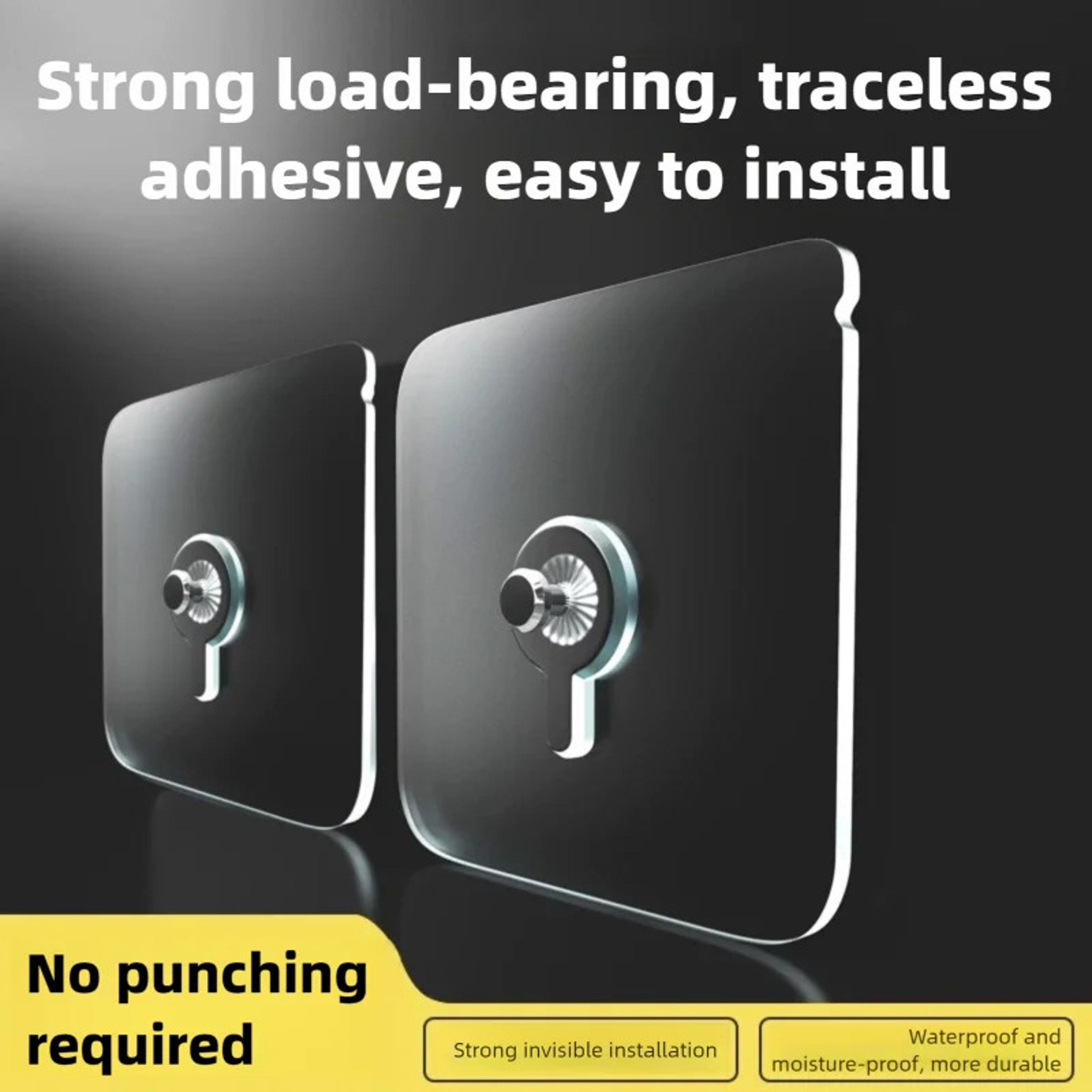 Heavy Duty Adhesive Wall Hooks No Drill Waterproof Picture Frame Hanger For Home Kitchen Bathroom 3
