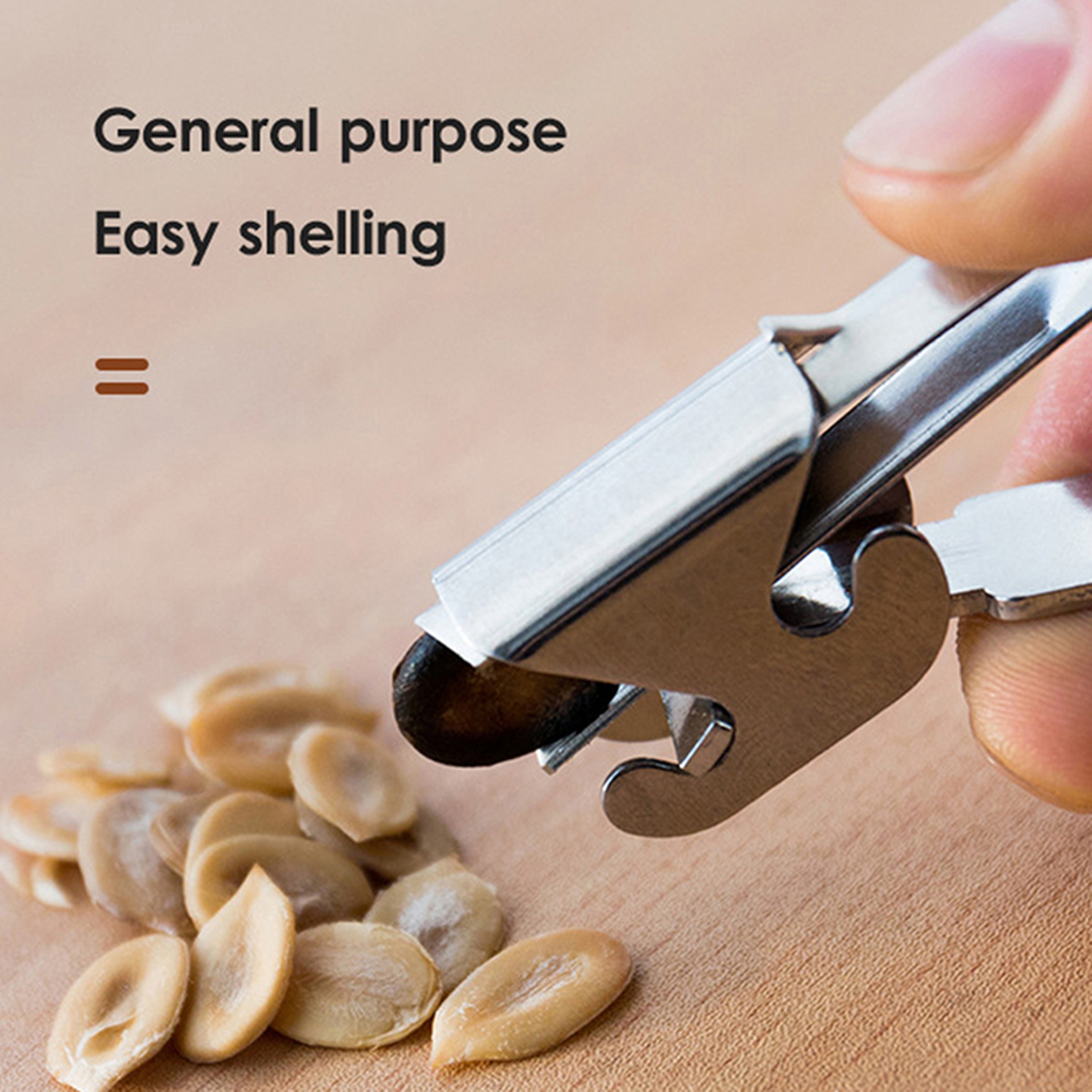 Stainless Steel Melon Seed Peeler Multi Purpose Nut Sheller For Pine Nuts Peanuts And Sunflower See