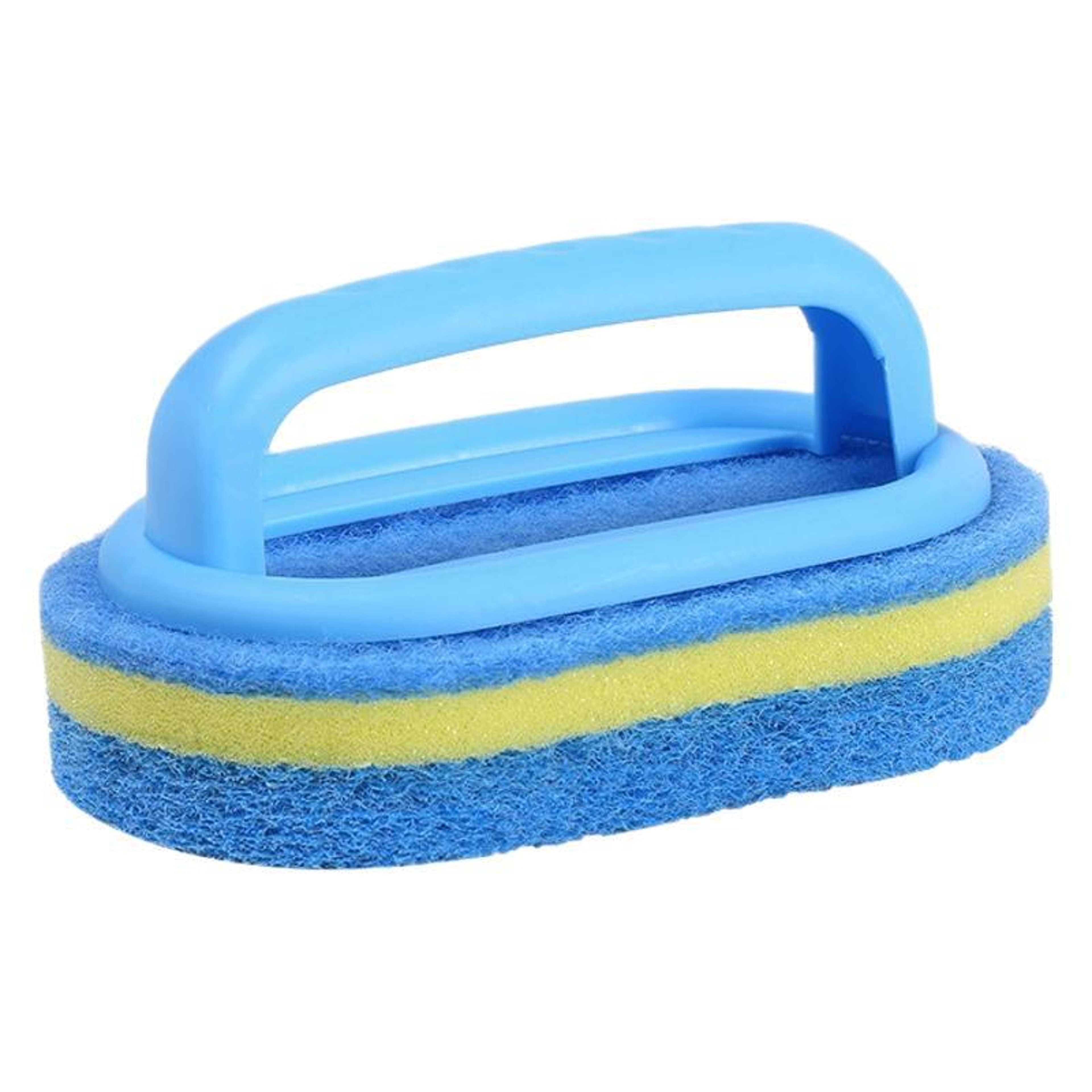 Heavy Duty Cleaning Sponge Brush with Handle for Kitchen Bathroom Tile and Stain Removal – view 6