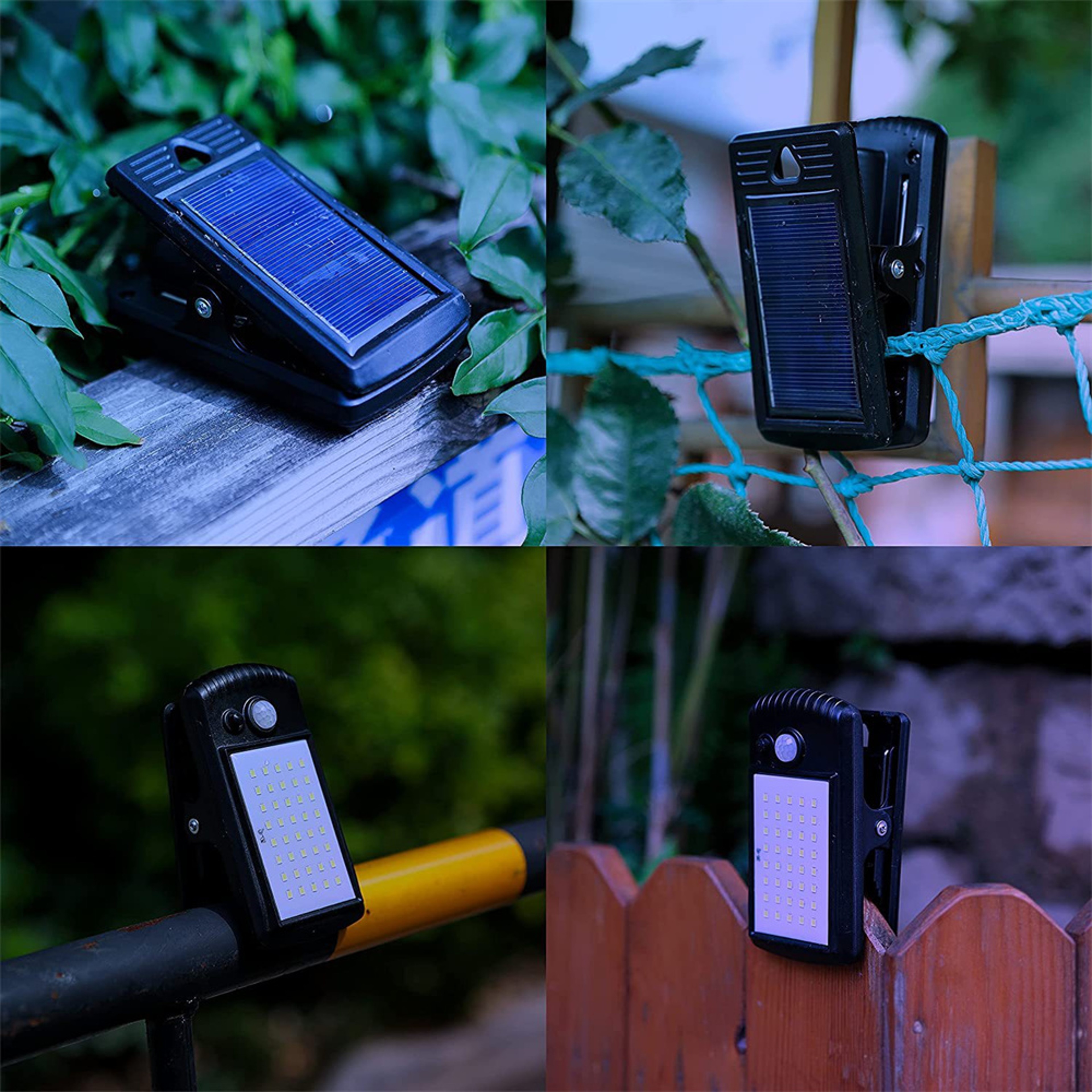 Clip On Solar Motion Sensor Light Waterproof Outdoor Solar Light For Garden Garage Tent Courtyard 4