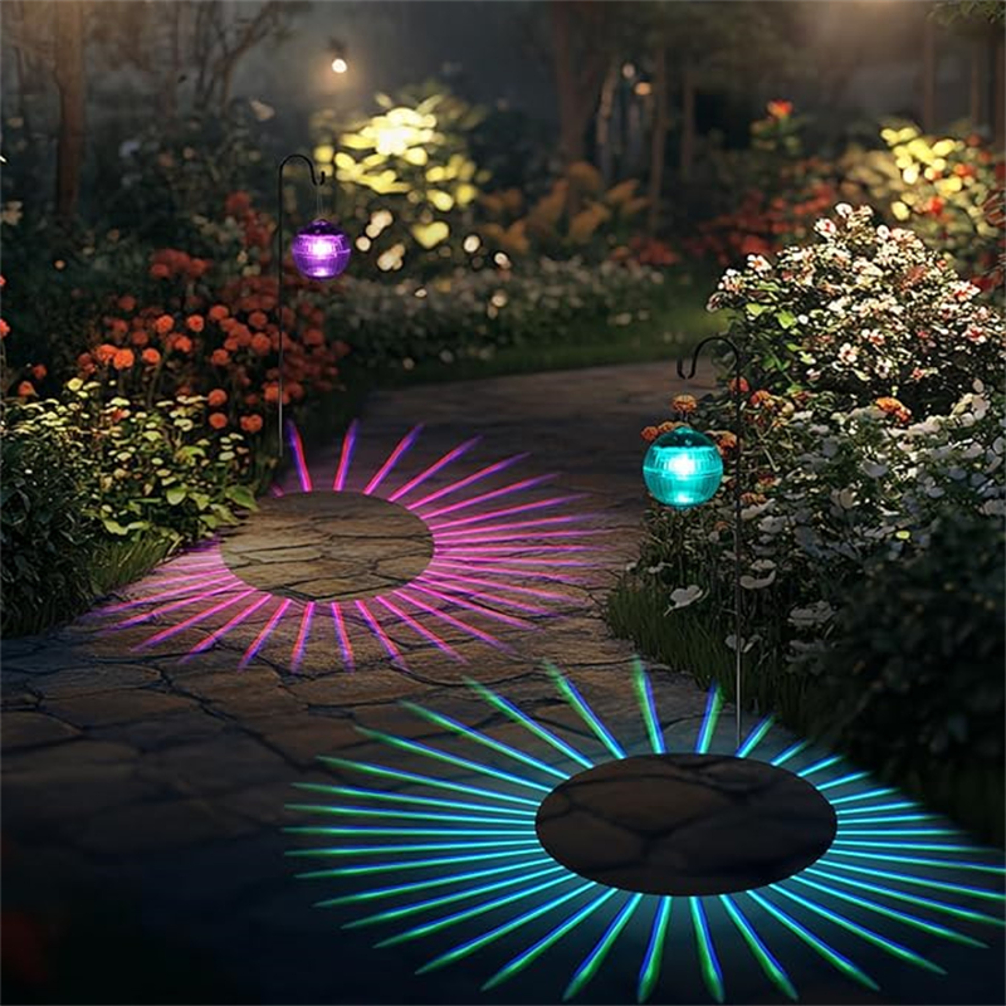 Solar Floating Pool Light RGB Waterproof LED Pond Glow Ball 4