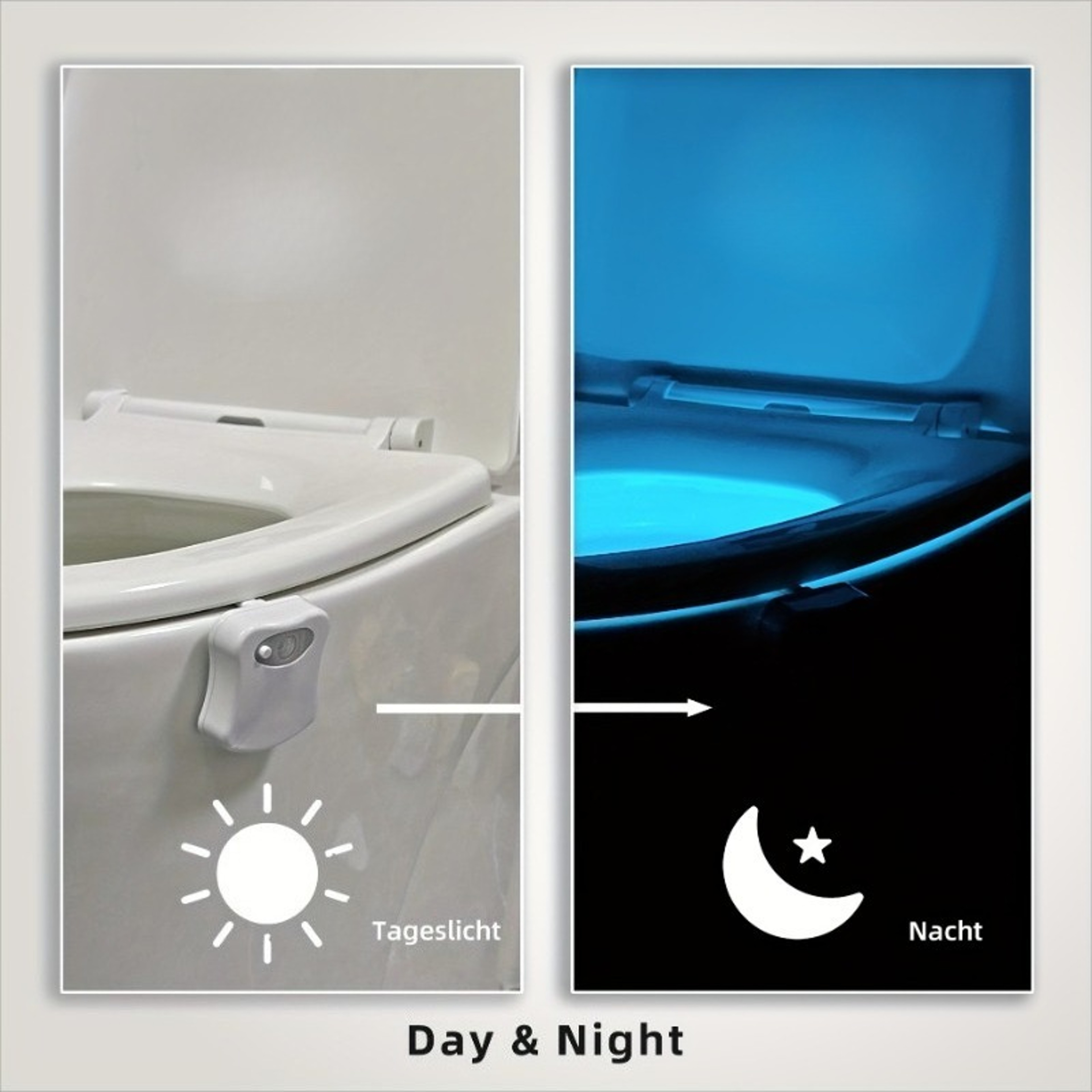 16 Color Motion Sensor Toilet Night Light LED Bathroom Bowl Light – view 4
