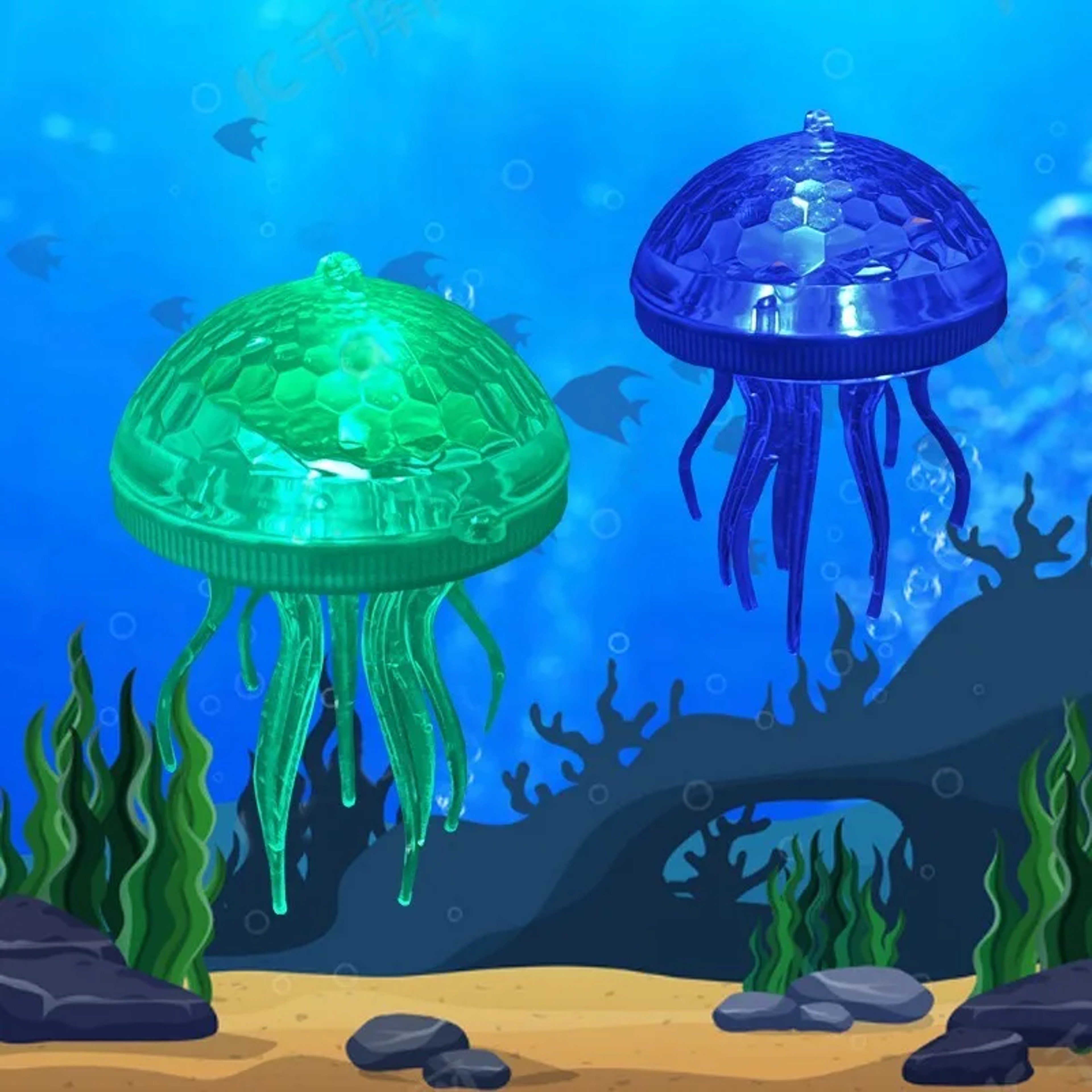 Solar Jellyfish Floating Pool Light Waterproof RGB Pool Light For Garden Pond Outdoor Decor 2